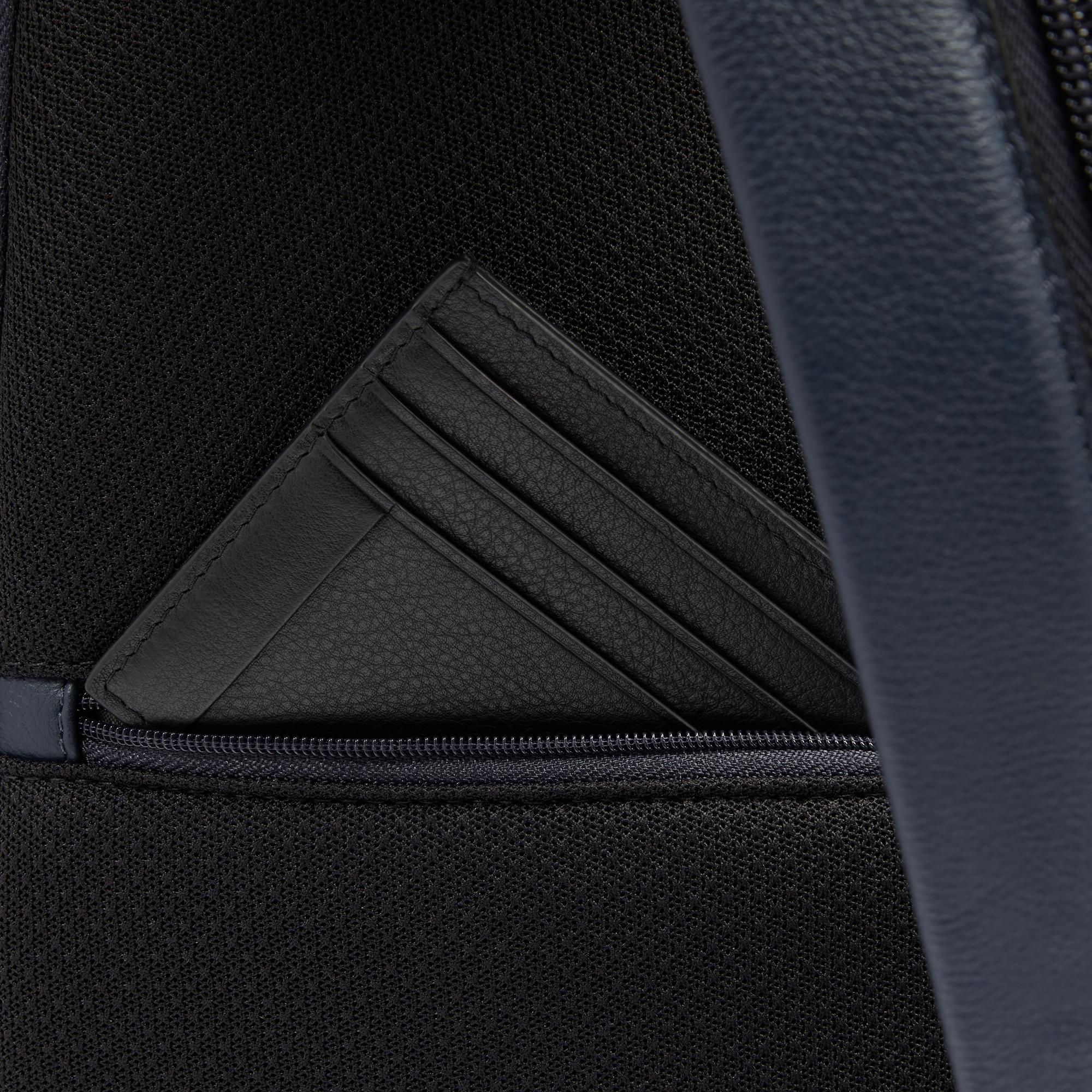 Piquadro Urban Slingbag Herren Leder Schwarz iPad-Fach