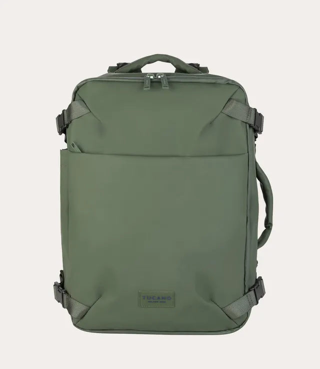 Tucano Tugò Dry Kabinenrucksack 15.6 Zoll Grün Wasserdicht