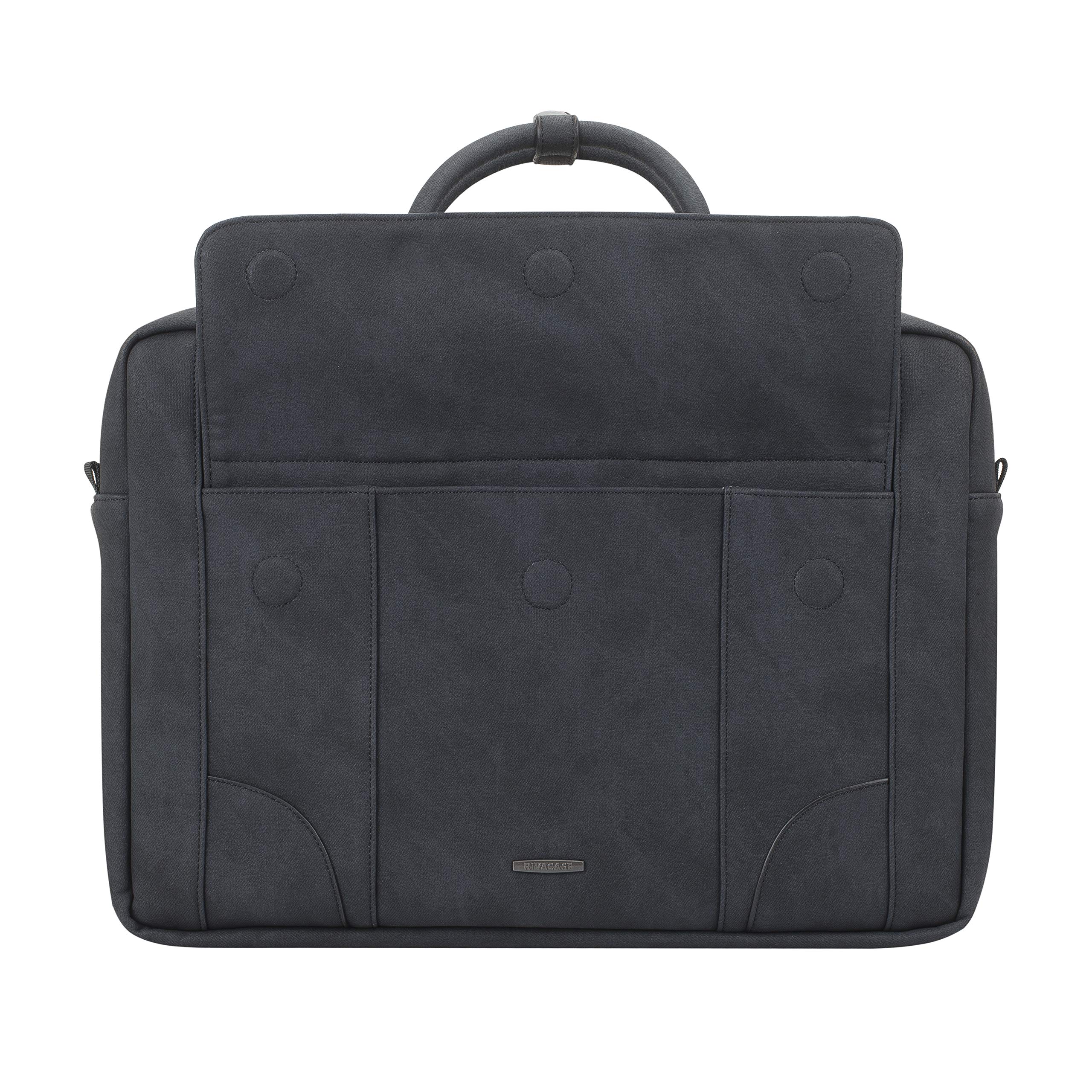 RIVACASE Regent Notebooktasche 16 Zoll Schwarz Kunstleder