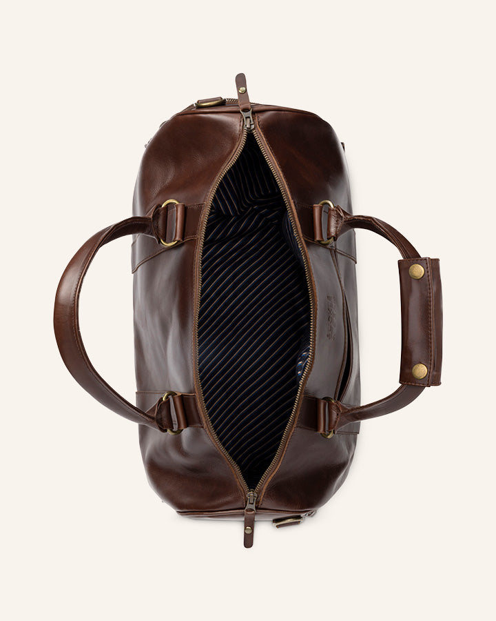 Buckle & Seam Collin Weekender Reisetasche Braun 31L Leder