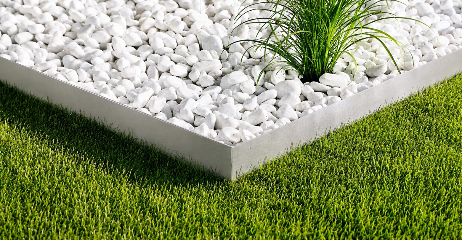 Gardenline Rasenkanten 4 Stück Metall verzinkt 119,5x13 cm
