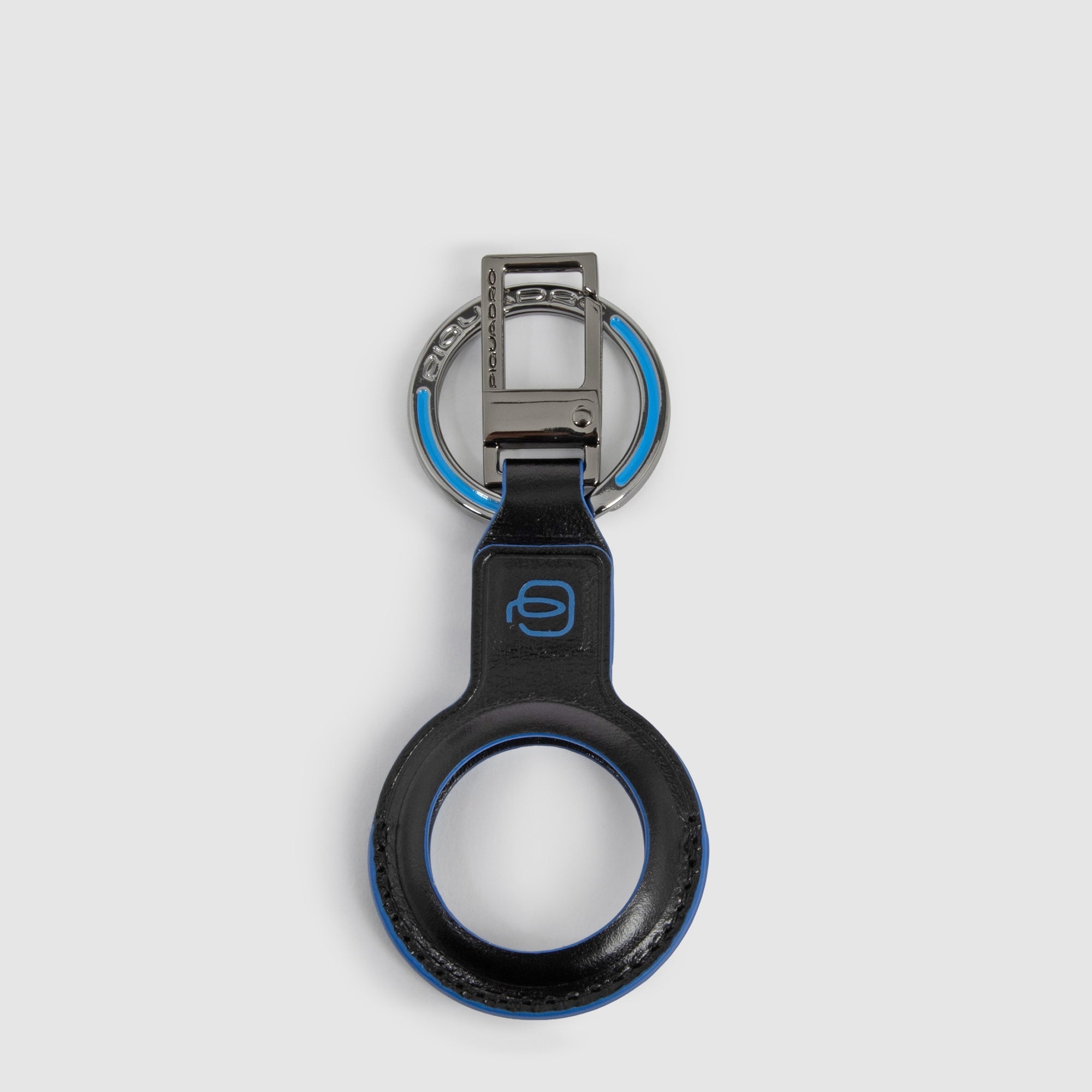 Piquadro Connequ Schlüsselanhänger Leder blau Tracker