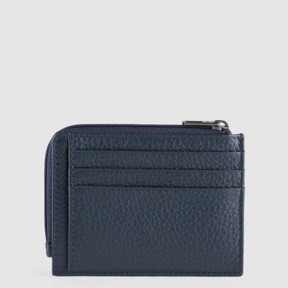Piquadro Blue Square Geldbörse Leder schwarz RFID