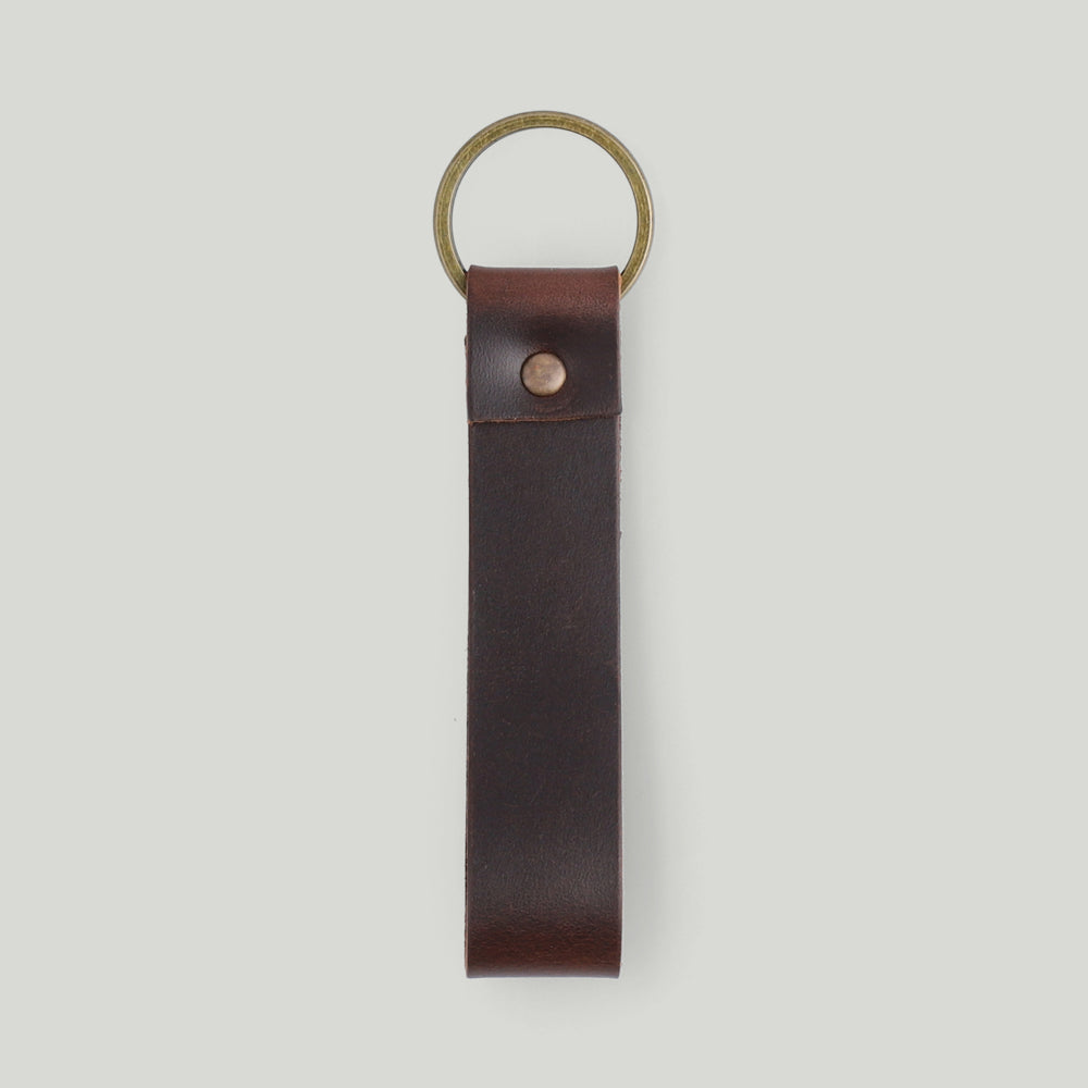 Buckle & Seam Soan Leder Schlüsselanhänger Gravur Gold