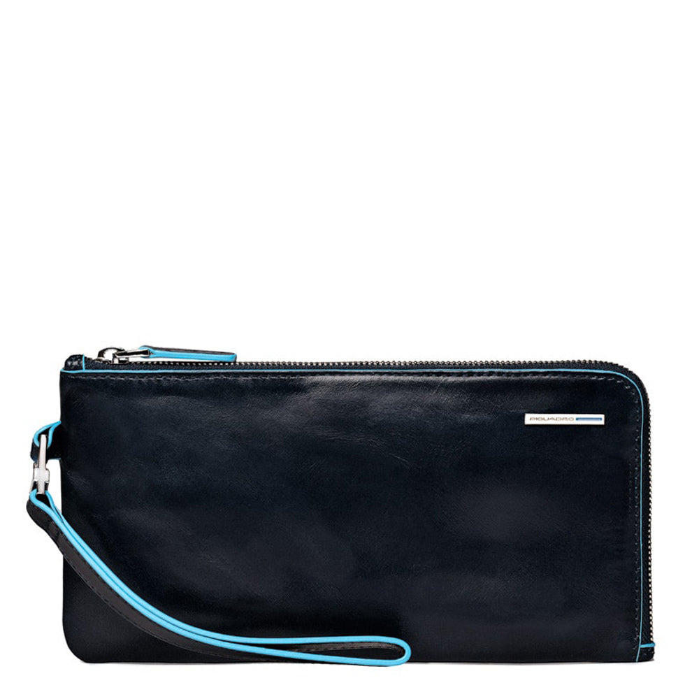 Piquadro Black Square Clutch Leder Herren Schwarz