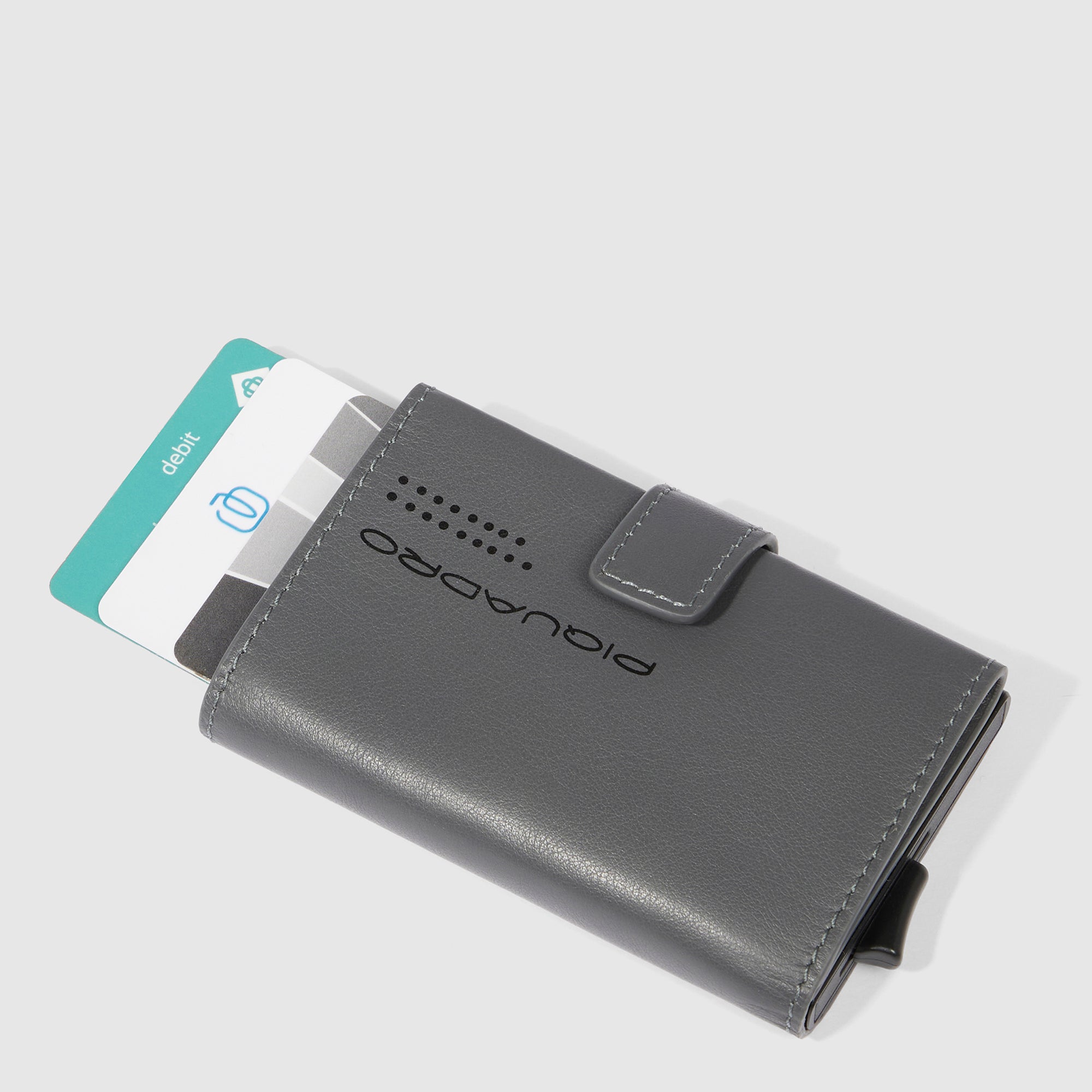 Piquadro Black Square PORTCREDIT Kartenetui Schwarz RFID