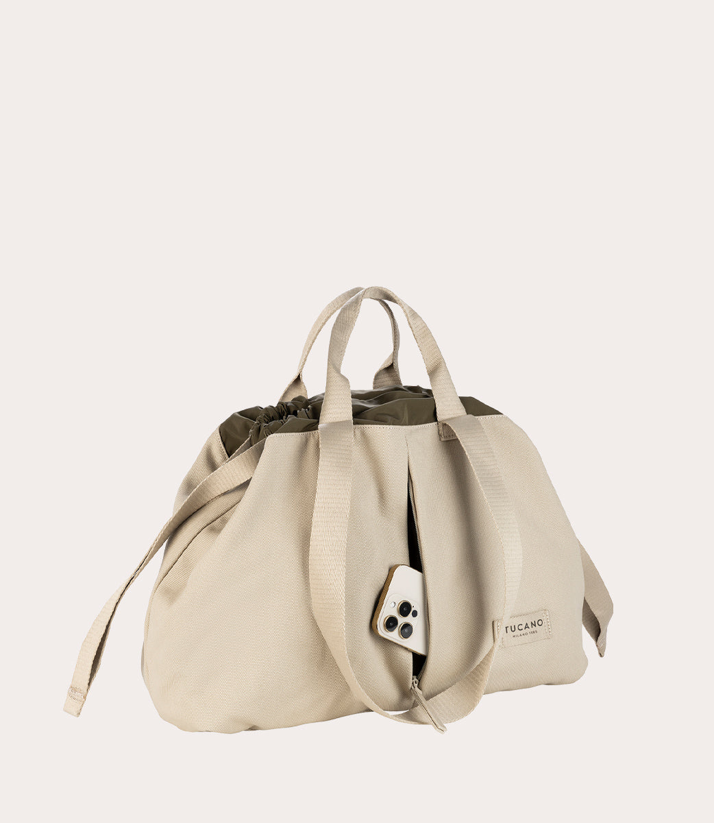 Tucano Carry Shopper Medium Tasche 21L Beige Canvas