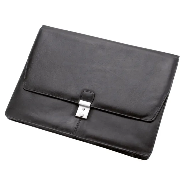 Lightpak Tissano Collegemappe schwarz Nappaleder A4