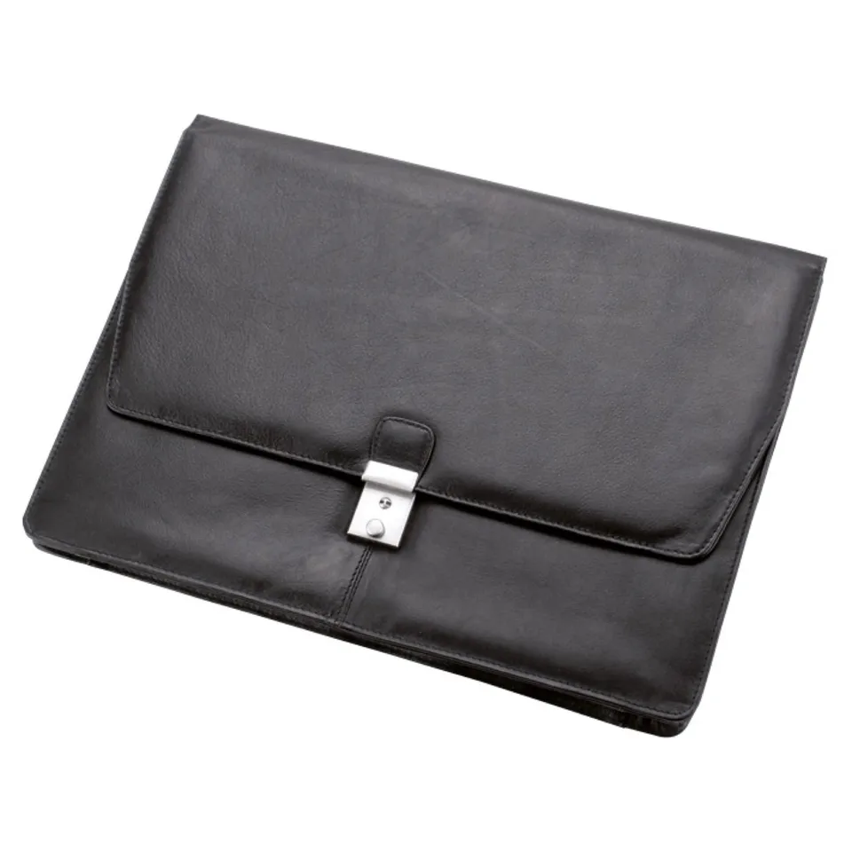 Lightpak Tissano Collegemappe schwarz Nappaleder A4