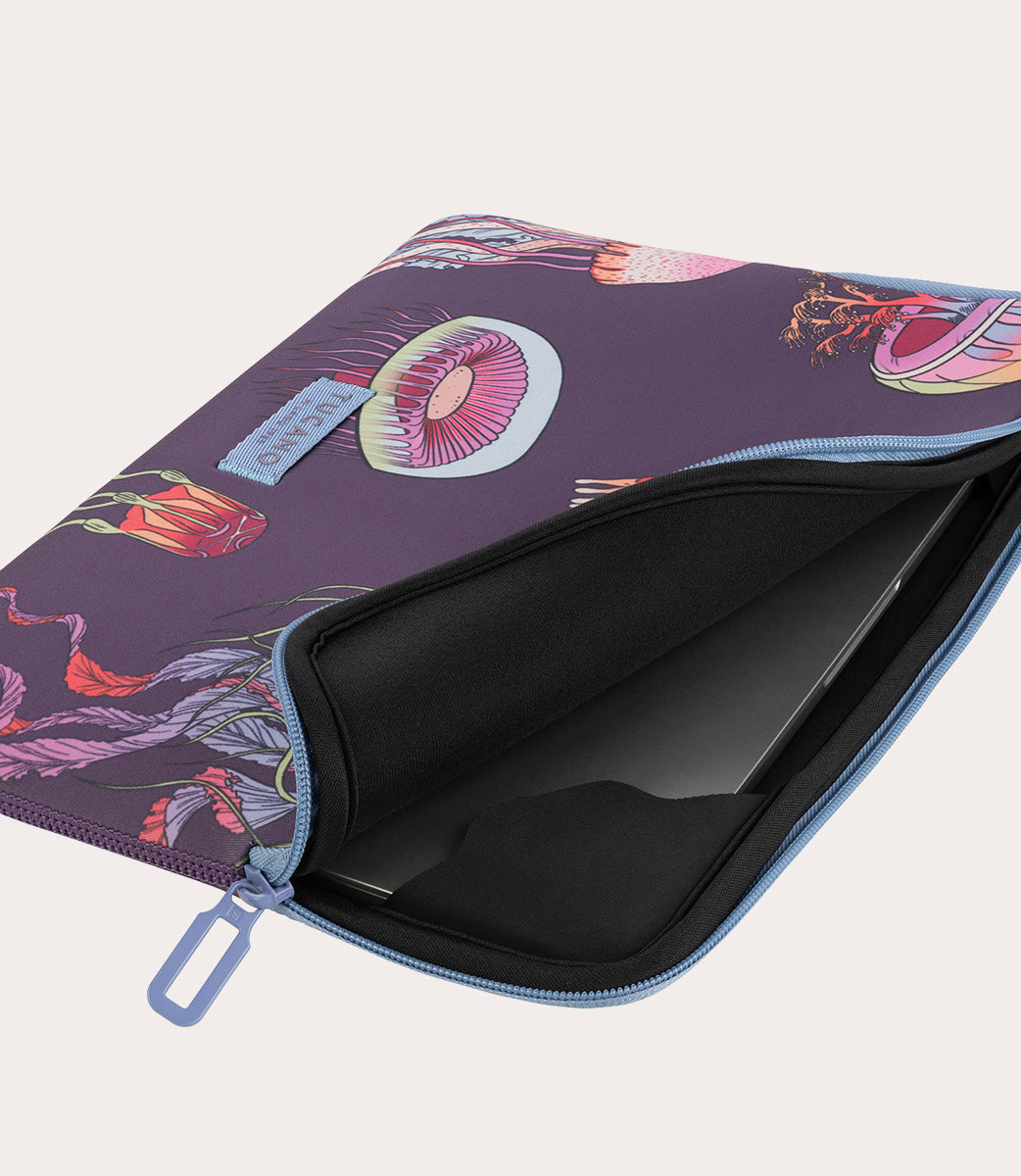 Tucano Schizzo Fauna Laptop-Hülle 13 Zoll Viola Fische