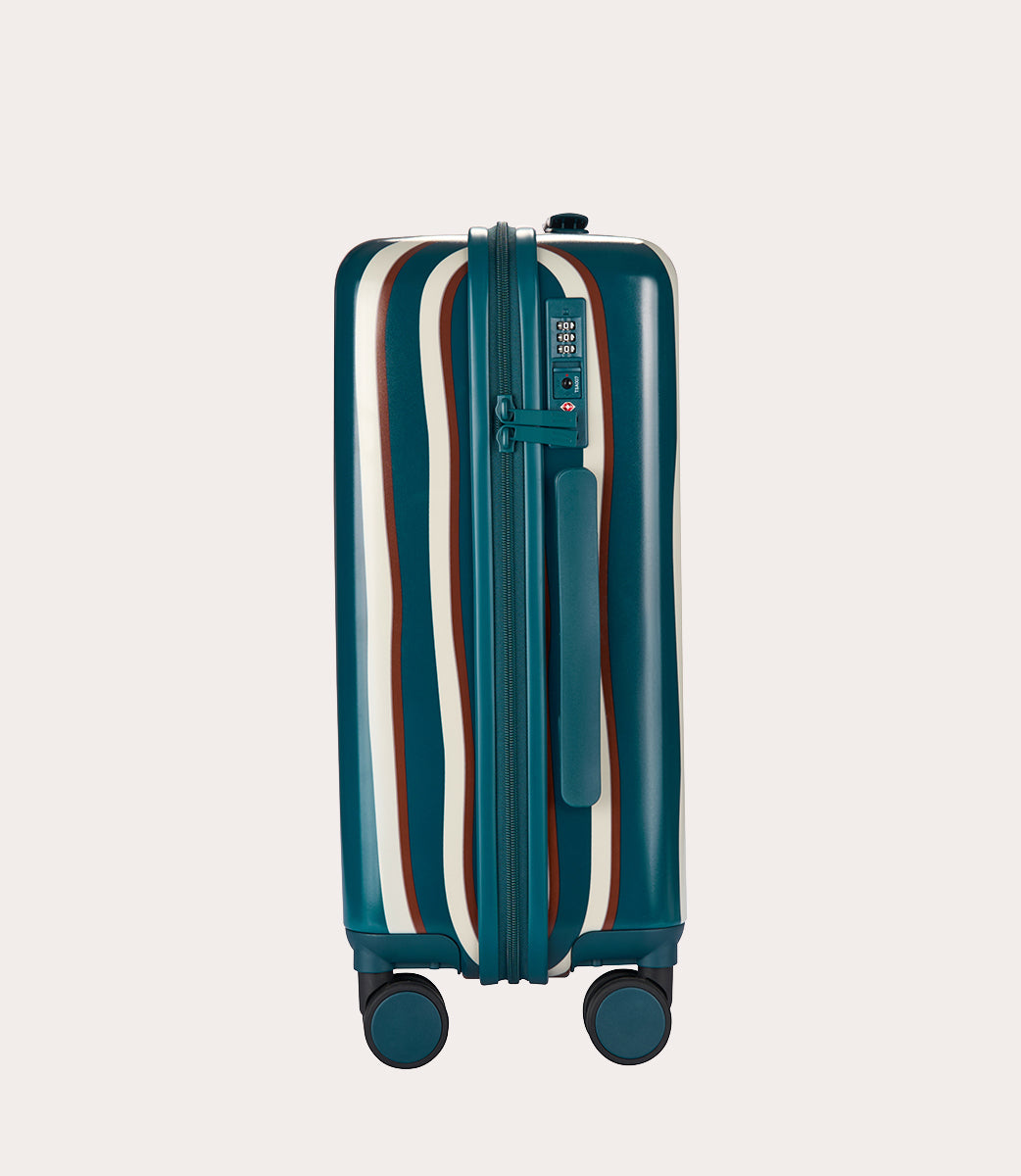 Tucano Stripes 40L Kabinentrolley Petrolblau Polycarbonat