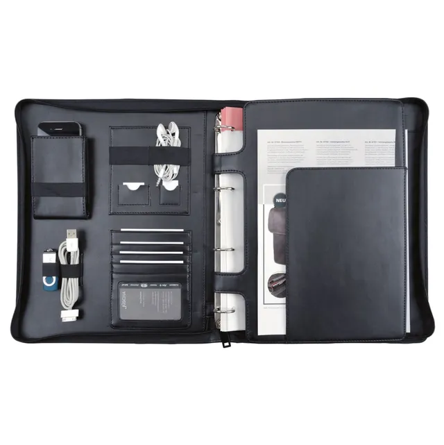 Lightpak Imperia Orgamappe A4 Schwarz mit Tablethülle