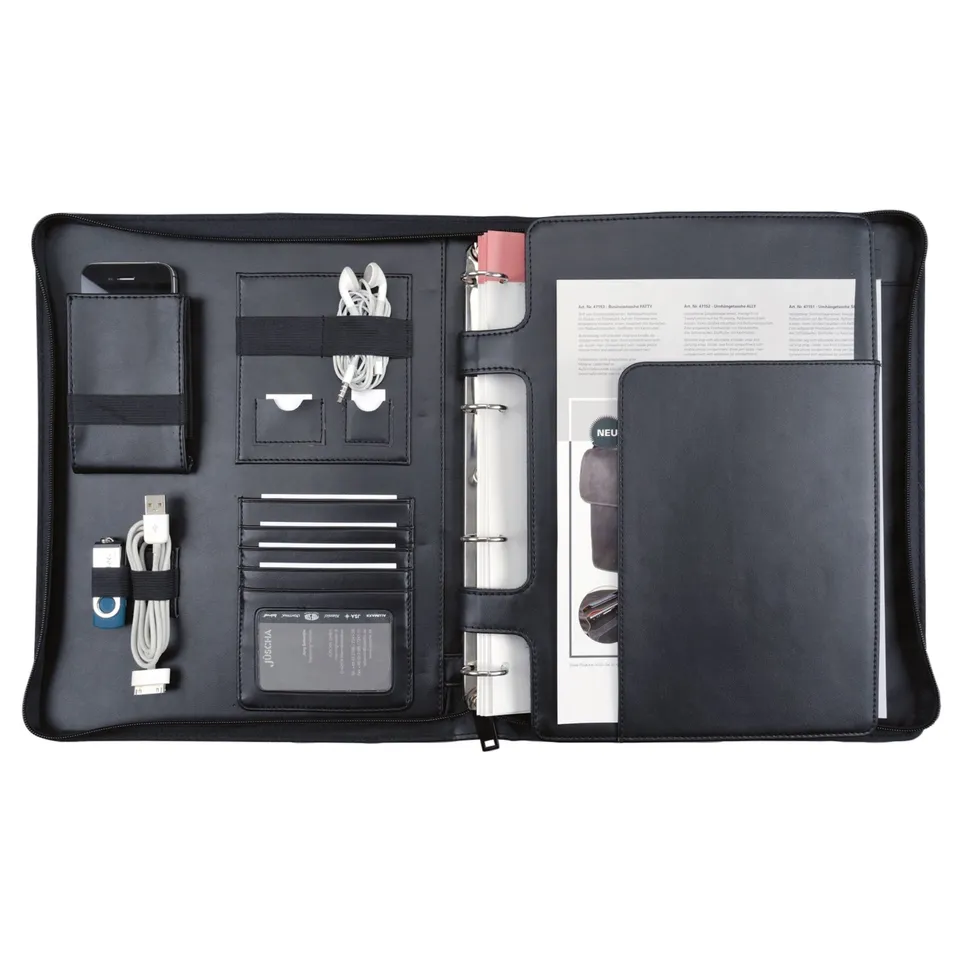 Lightpak Imperia Orgamappe A4 Schwarz mit Tablethülle