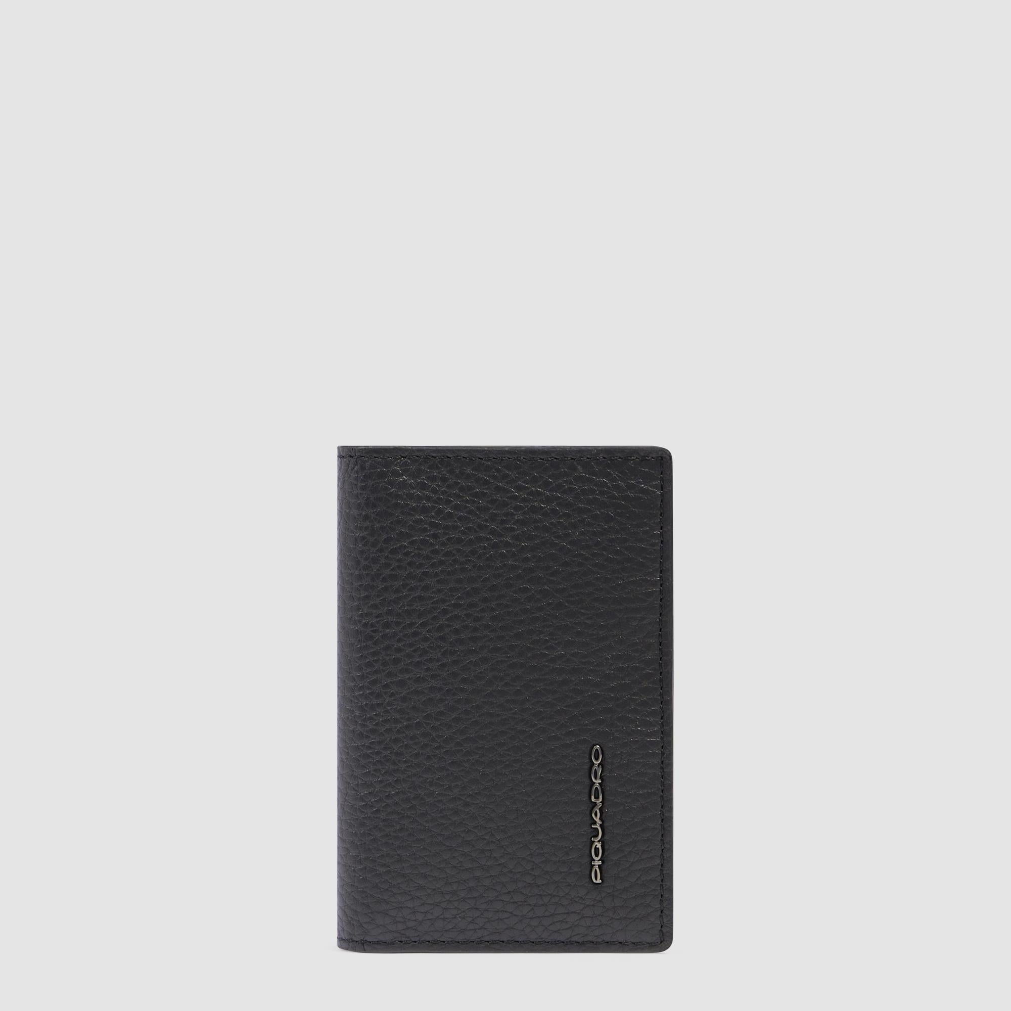 Piquadro Blue Square Kreditkartenetui Leder RFID schwarz