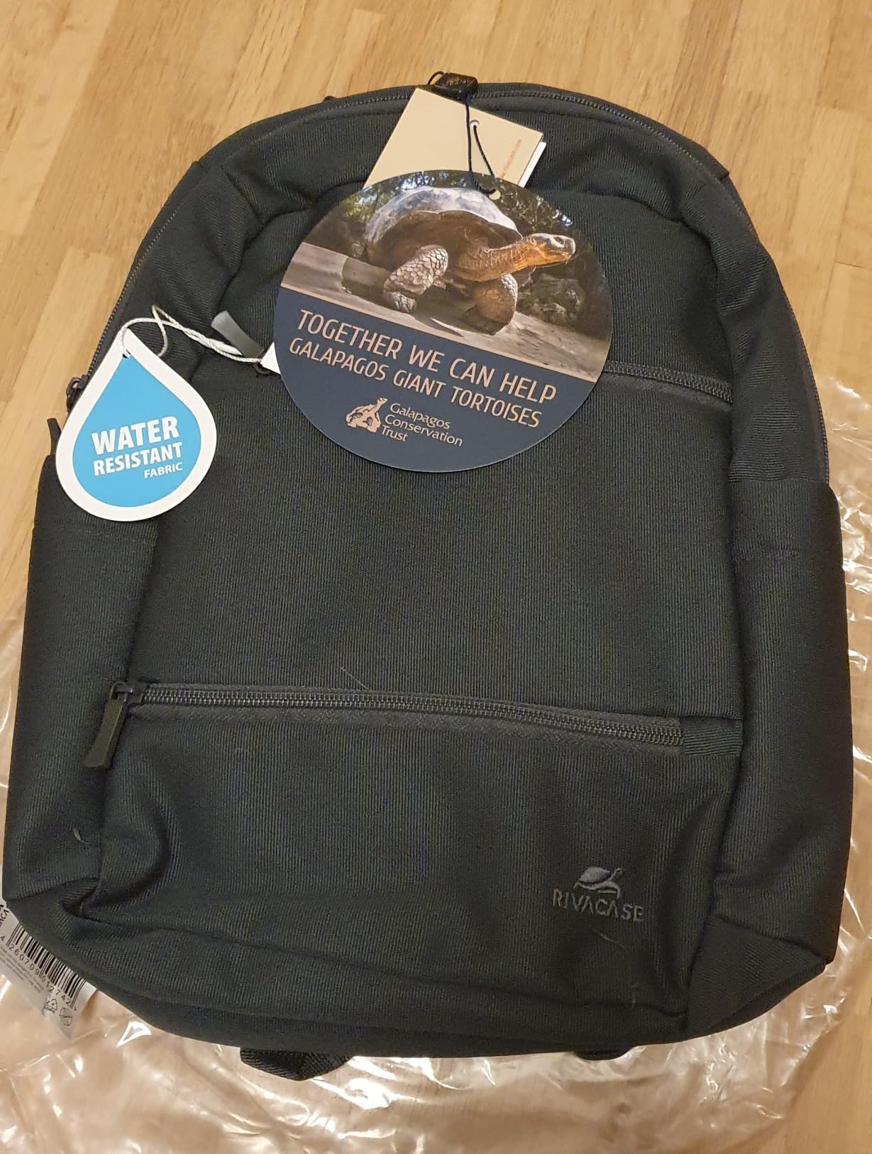 RIVACASE Aviva Laptop Rucksack 15,6 Zoll Schwarz 15L wasserabweisend