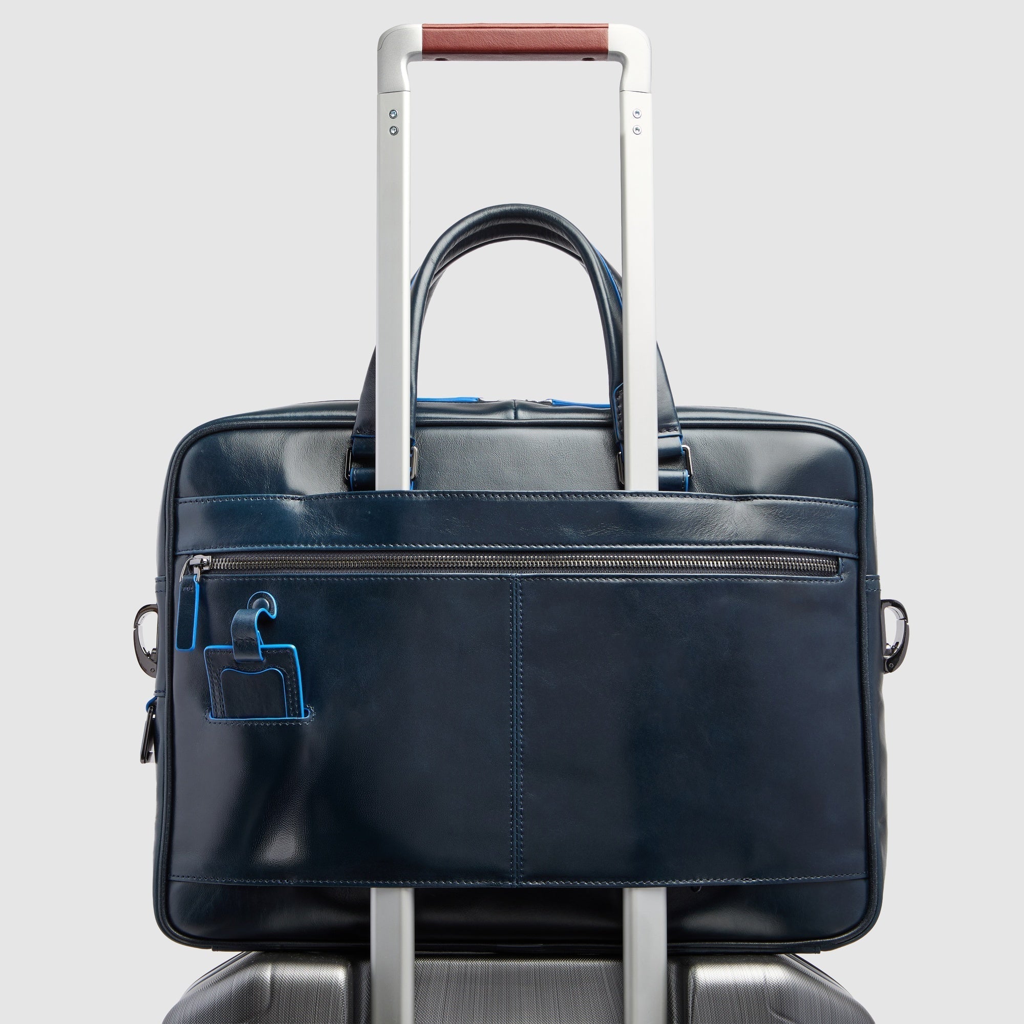 Piquadro Modus Aktentasche 15 Zoll Blau Personalisierbar