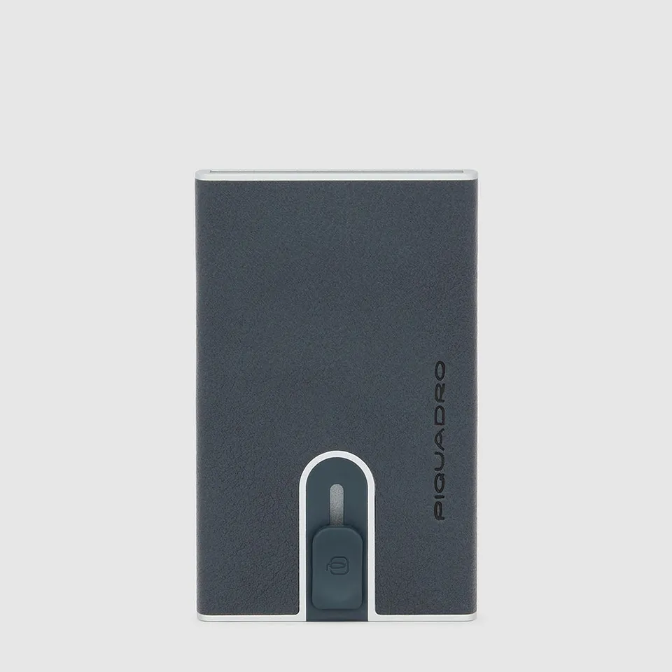 Piquadro Black Square Portcredit Kartenetui Schwarz RFID