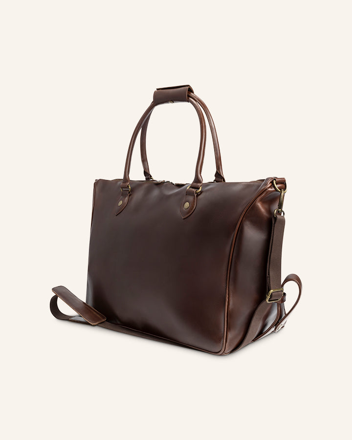 Buckle & Seam Linwood Weekender Leder Braun 37 L Handgepäck