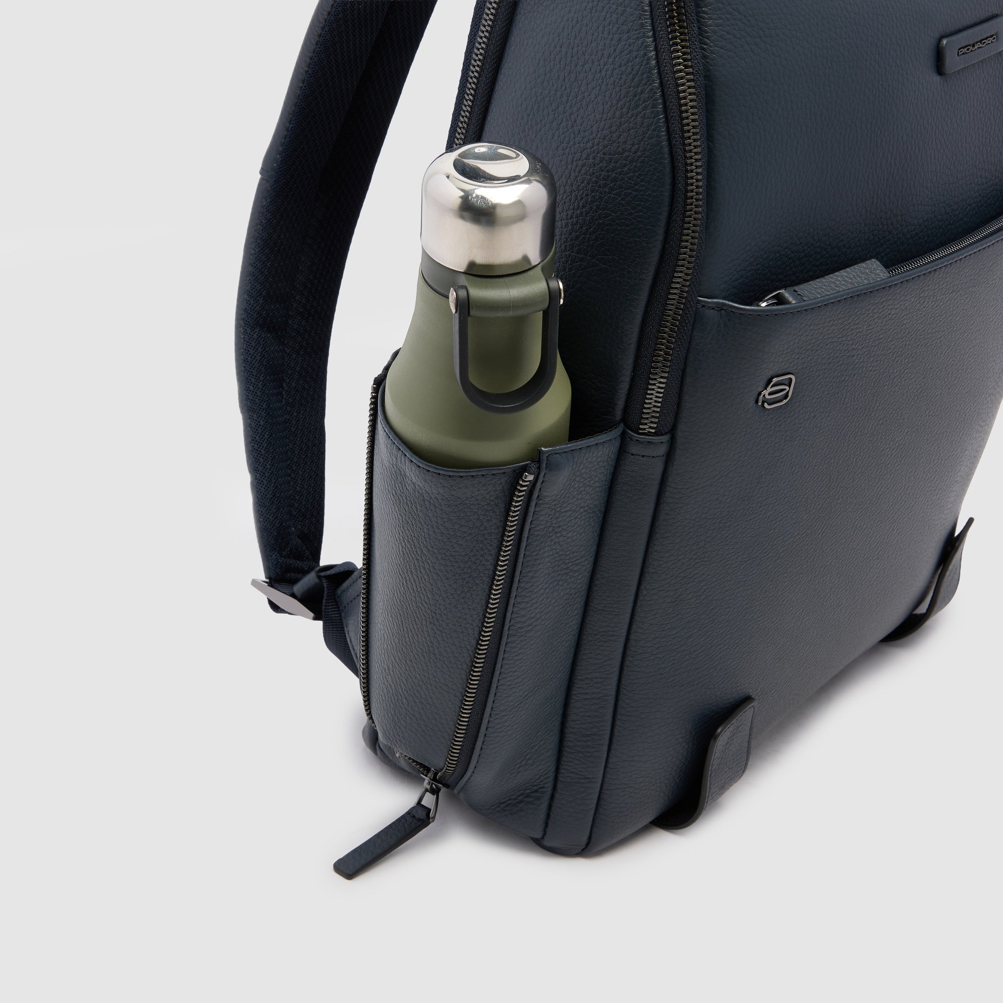 Piquadro Urban Rucksack 15,6 Zoll Laptop Blau schlank