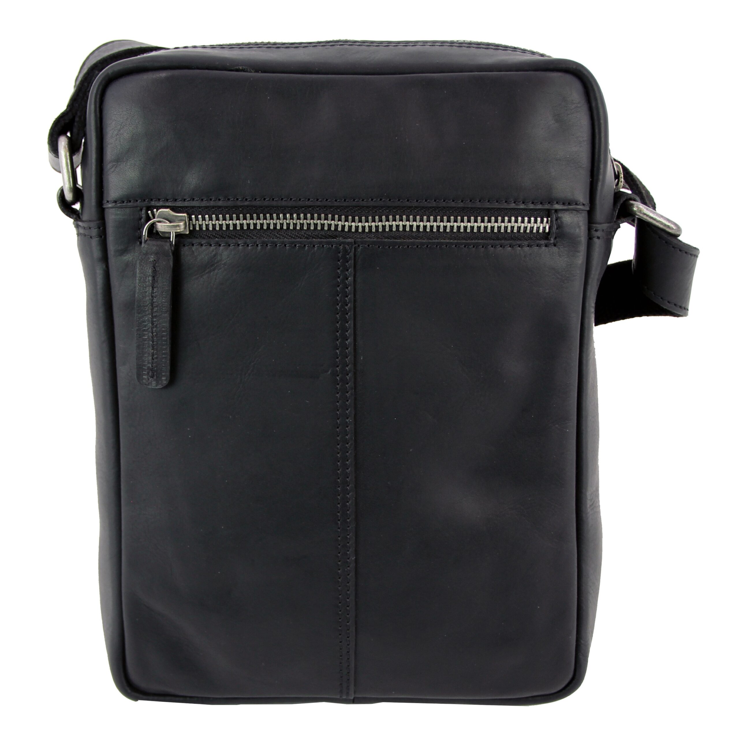 Lightpak PORT Umhängetasche Tasche schwarz Leder 18x25cm