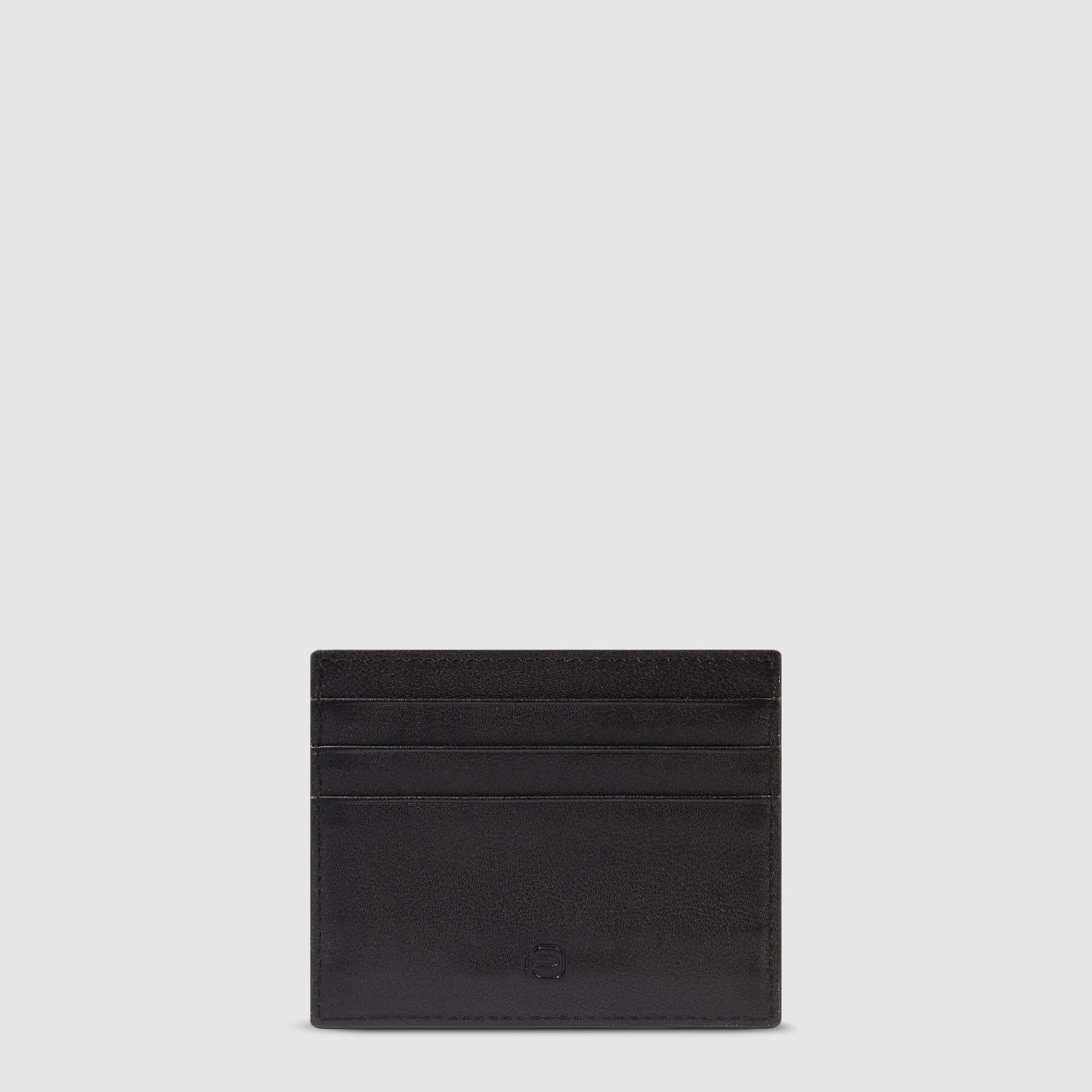 Piquadro Black Square Kartenetui Herren RFID dünn blau
