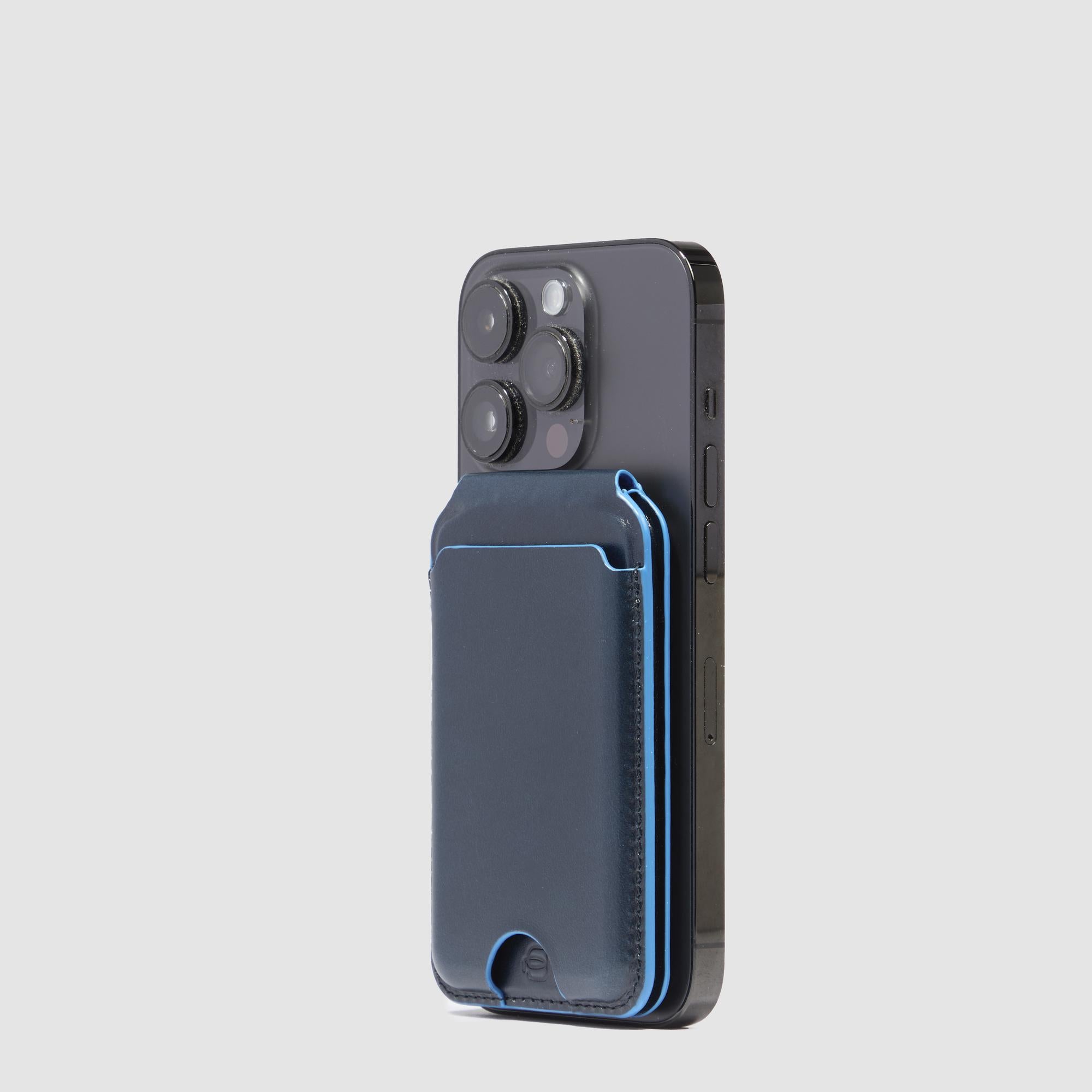 Piquadro Connequ Wallet MagSafe Tracker Schwarz