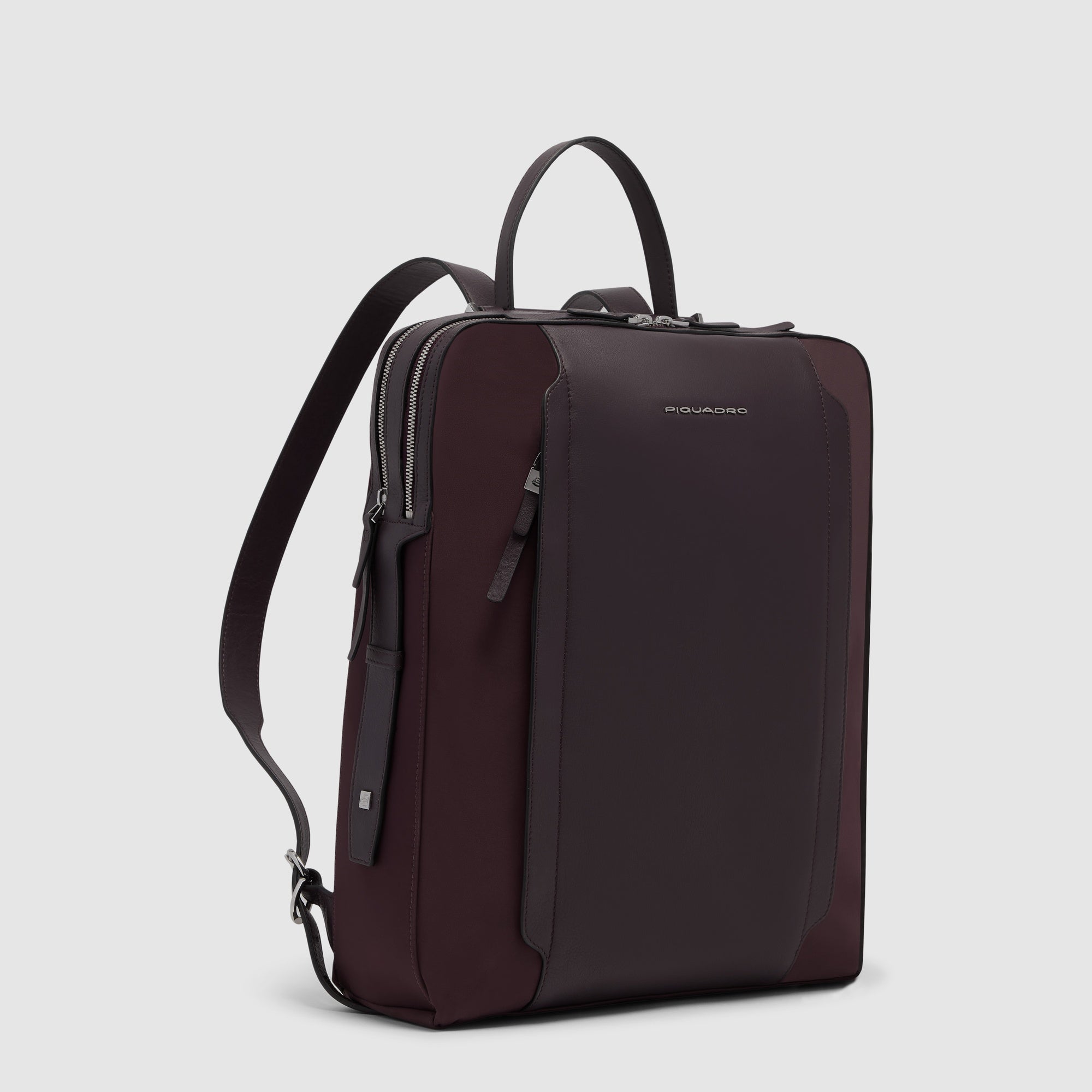 Piquadro Lyra Rucksack Damen 15,6 Zoll Schwarz Recycelt