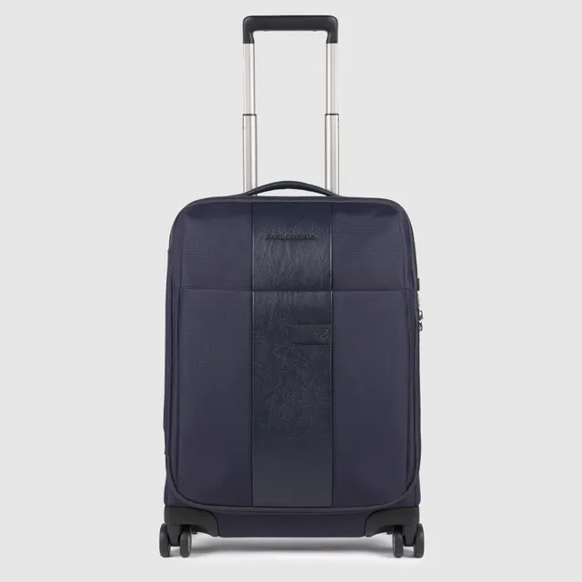 Piquadro PQ-Light Kabinentrolley 4 Rollen Schwarz Handgepäck
