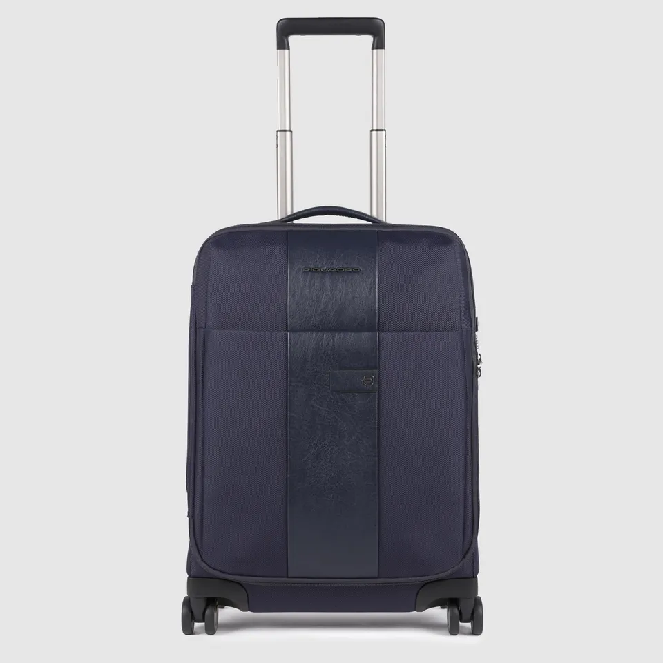 Piquadro PQ-Light Kabinentrolley 4 Rollen Schwarz Handgepäck