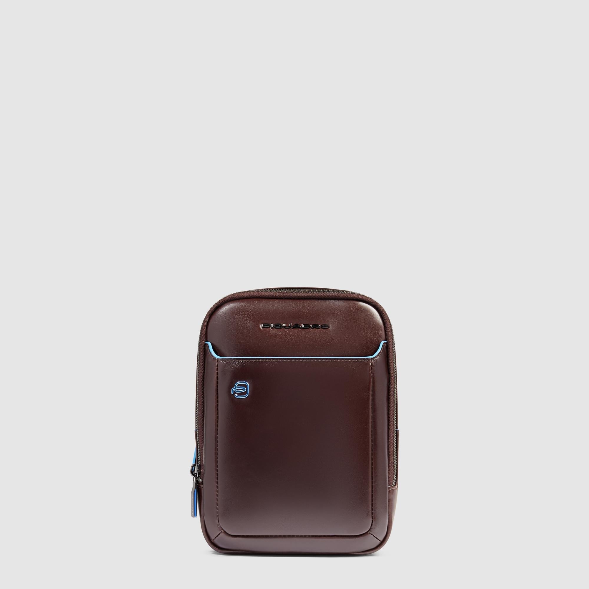 Piquadro Urban Borsello iPad Mini Umhängetasche Blau Leder