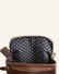 Buckle & Seam Dash Gürteltasche Leder Braun Dots
