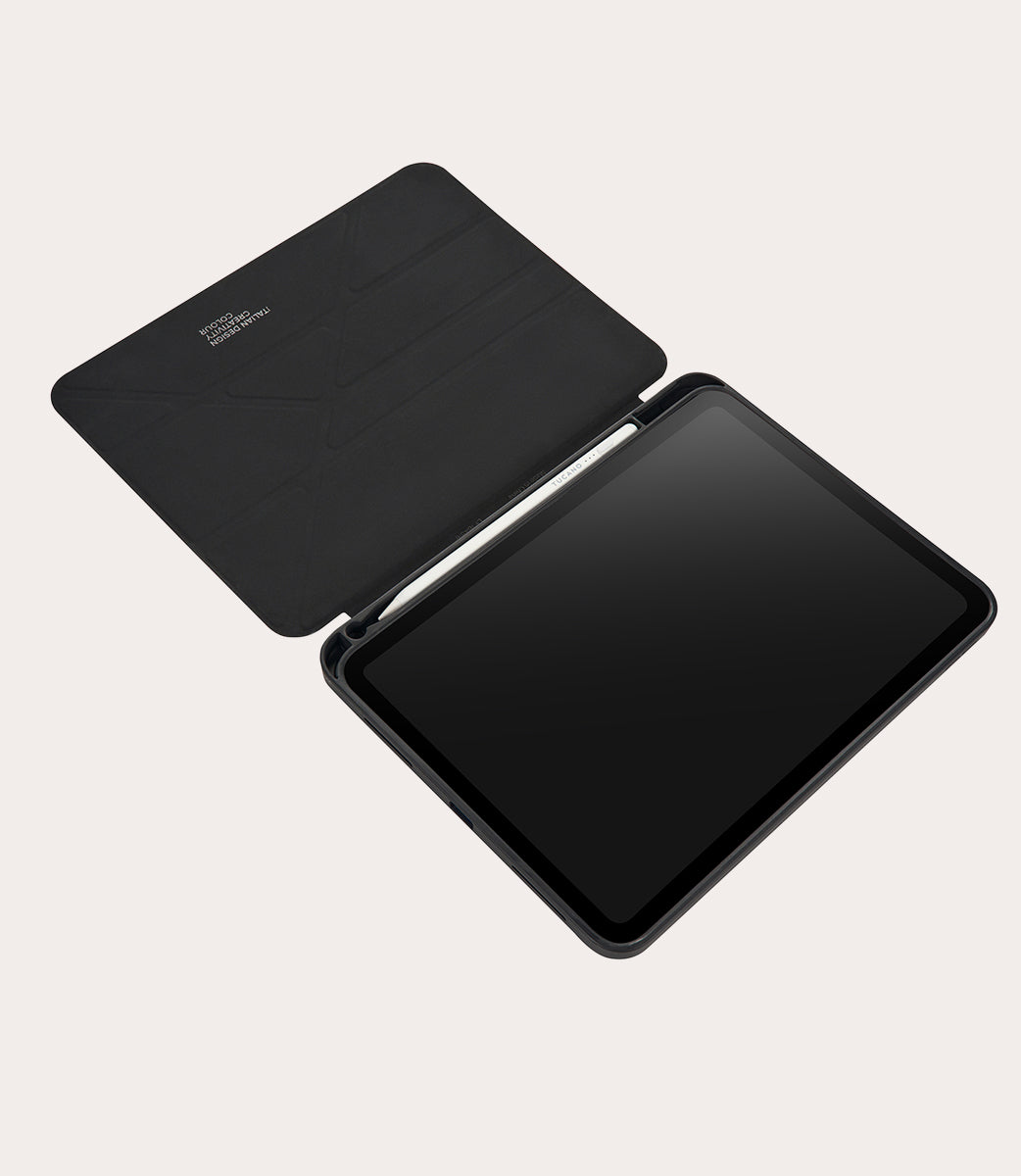 Tucano Bamboo iPad Hülle 10,9 2022 Schwarz Origami