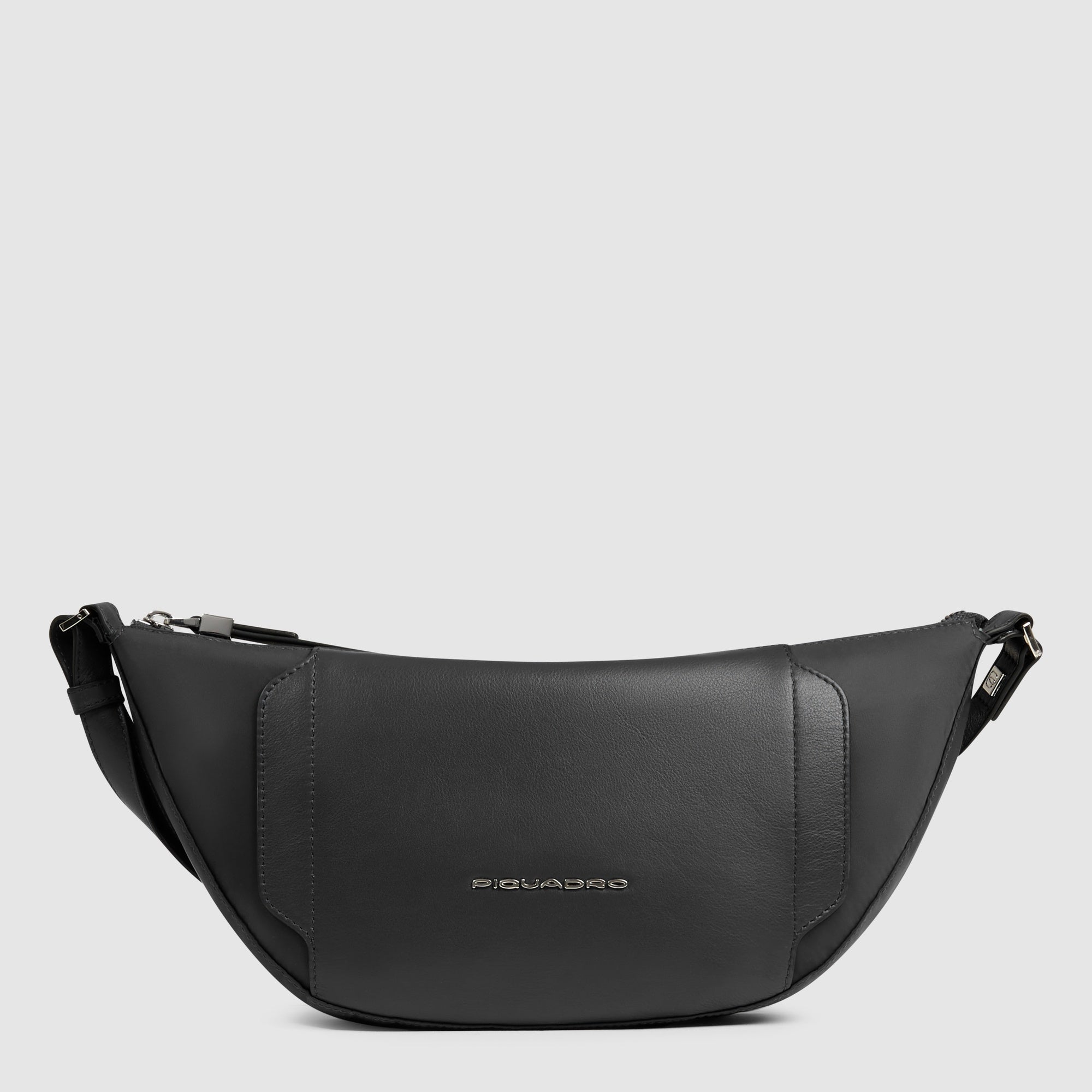 Piquadro Circle Bauchtasche Damen Schwarz RFID Recycling