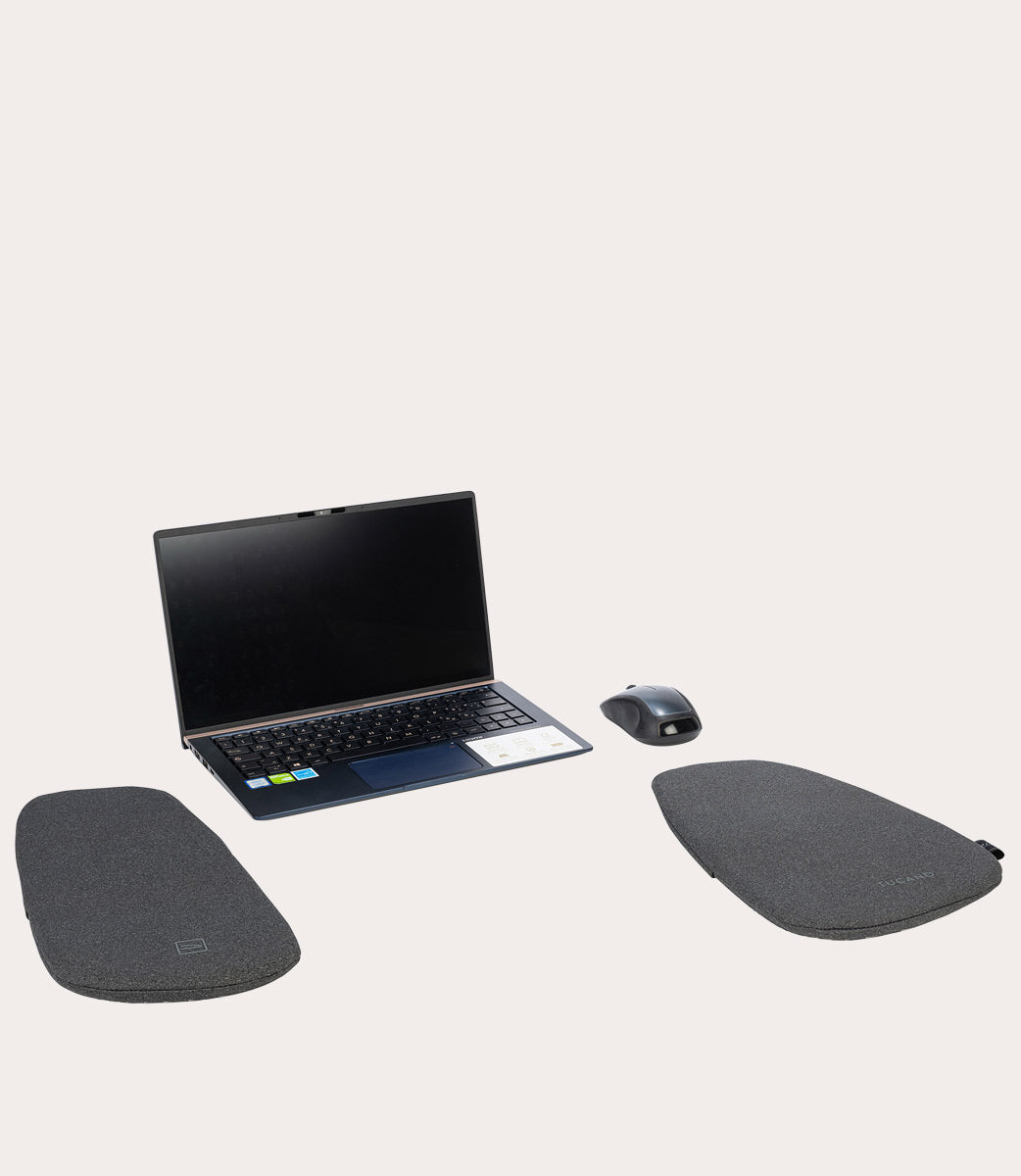 Tucano Stone Armlehnen-Set Memory-Foam Blau 2er