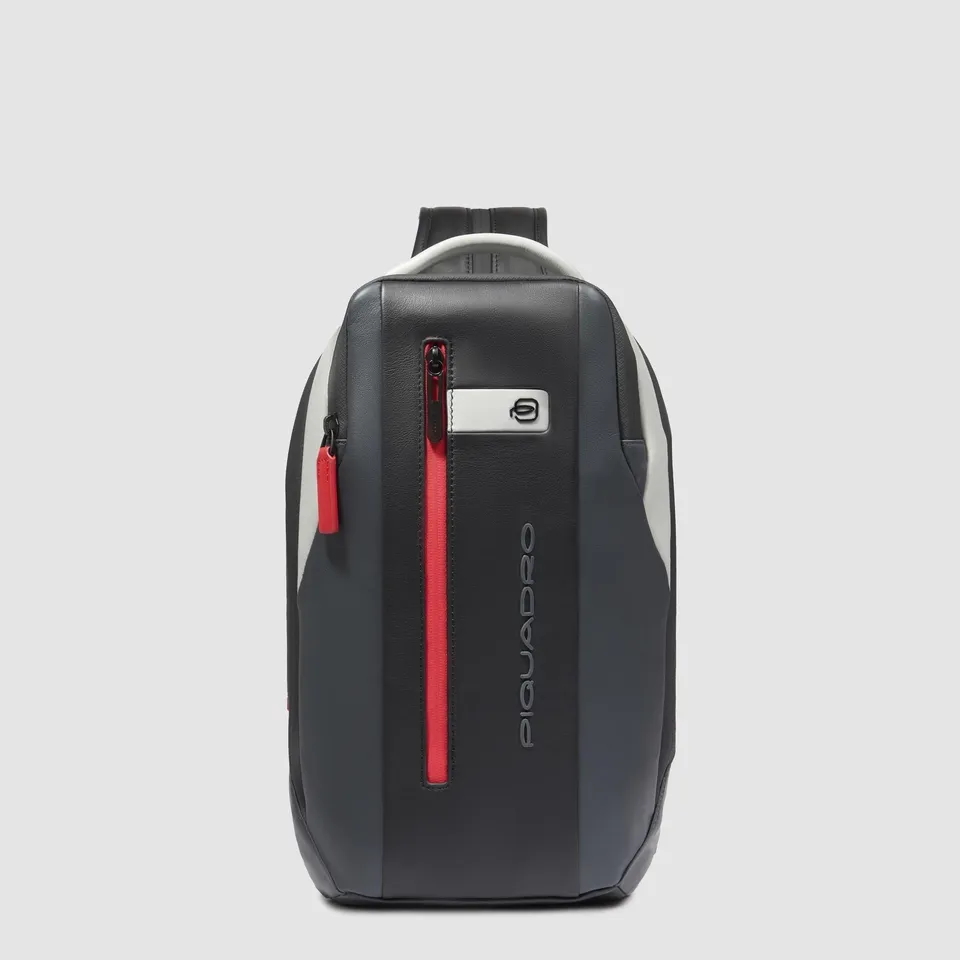 Piquadro Urban Monospalla iPad Umhängetasche Grün Leder
