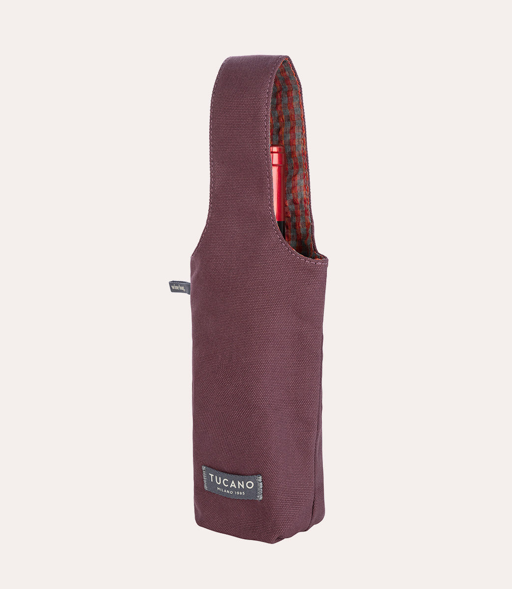 Tucano Kitchen Wine Bag Violett Flaschentasche Canvas