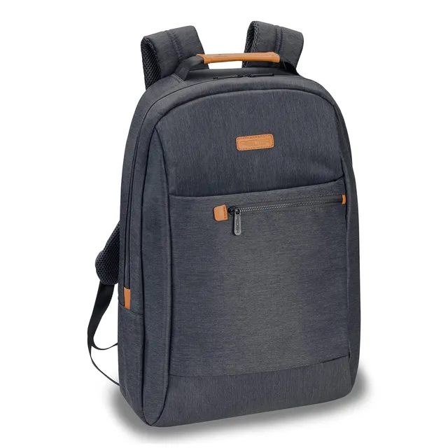 Pedea Elegance Laptop-Rucksack 17,3 Zoll Grau gepolstert