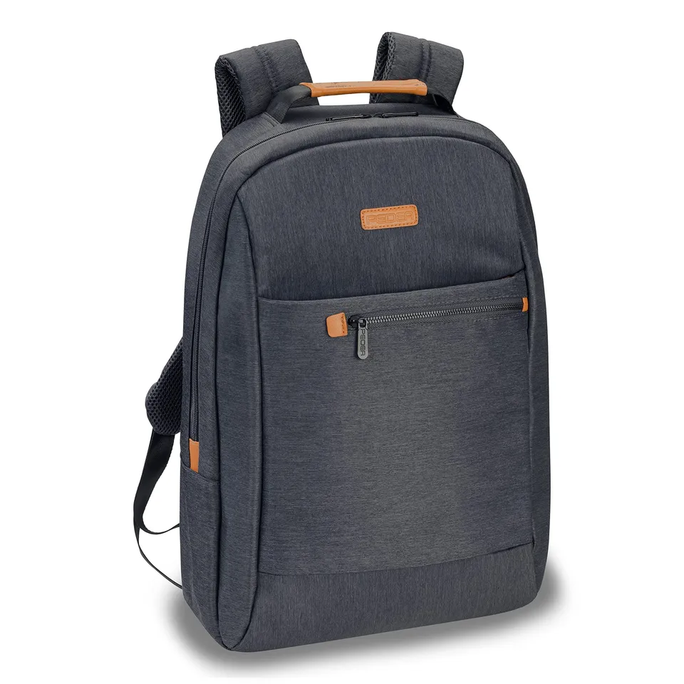 Pedea Elegance Laptop-Rucksack 17,3 Zoll Grau gepolstert