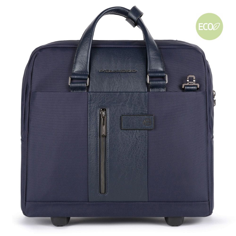 Piquadro PQLP Piloten Trolley 15,6 Zoll Schwarz Handgepäck