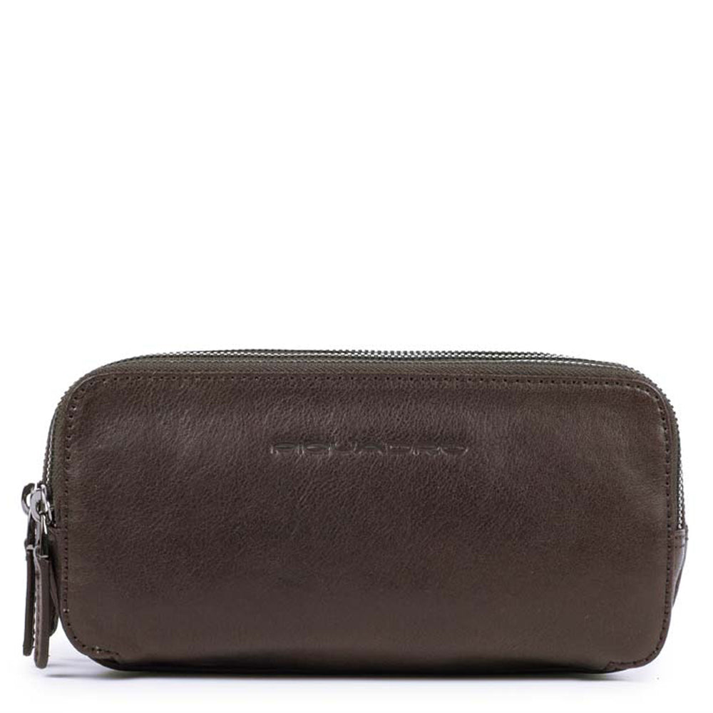 Piquadro Modus Pochette Leder 3 Fächer Schwarz