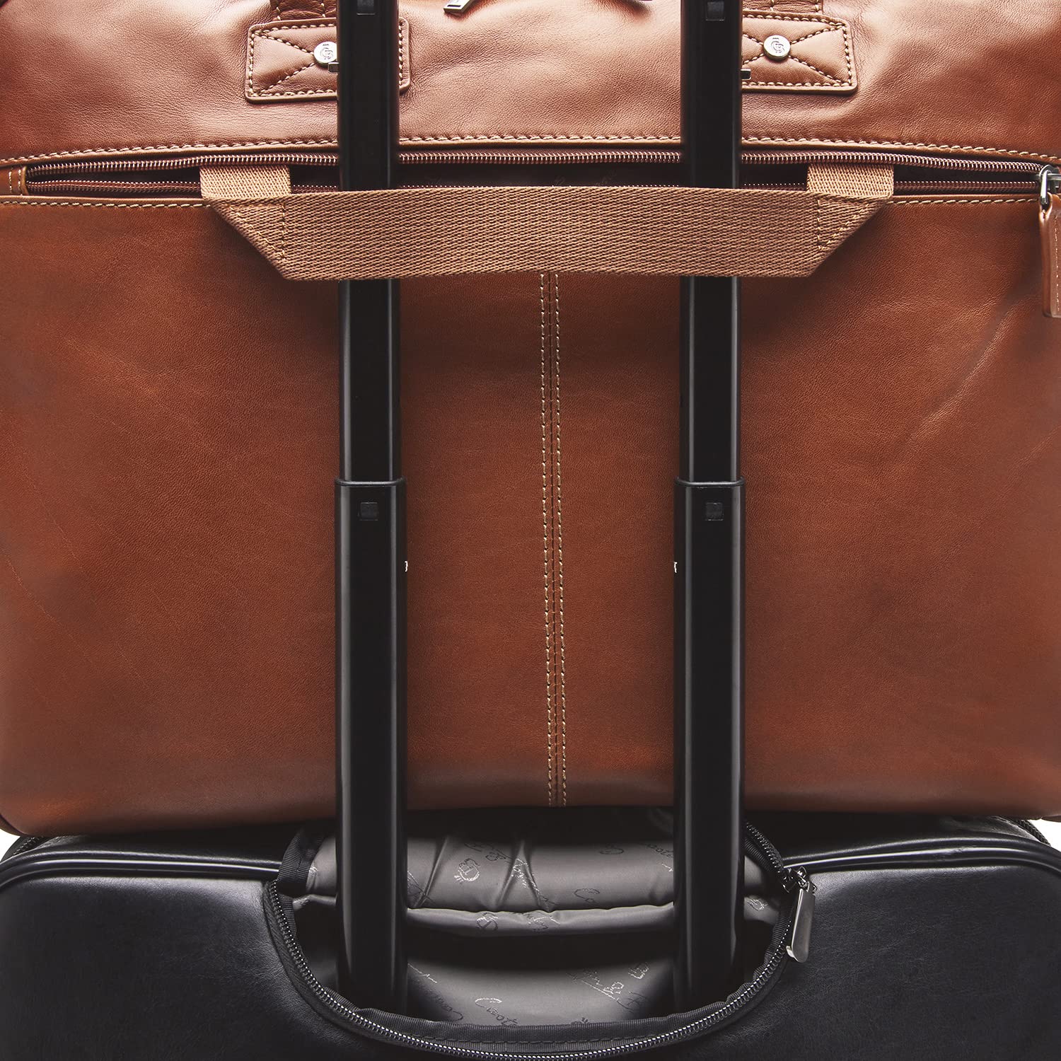 Castelijn & Beerens Firenze Laptoptasche 17 Zoll Leder hellbraun