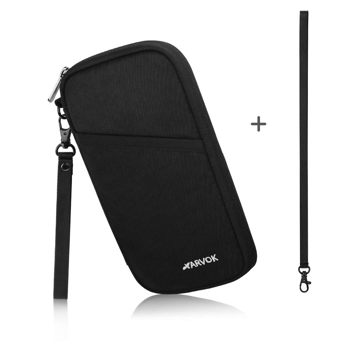 Arvok Travel Accessories Reisepasstasche Schwarz RFID Oxford