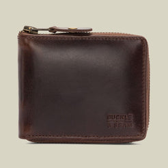 Buckle & Seam Grind Portemonnaie Herren Leder mit Münzfach