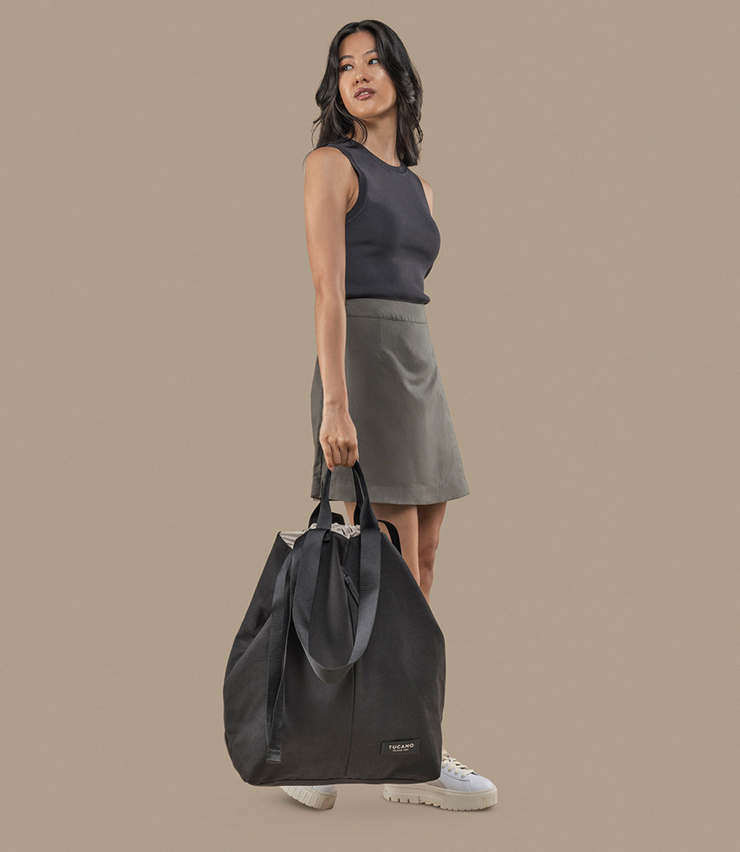 Tucano Carry Vertical Large Shopper Canvas Beige 36L