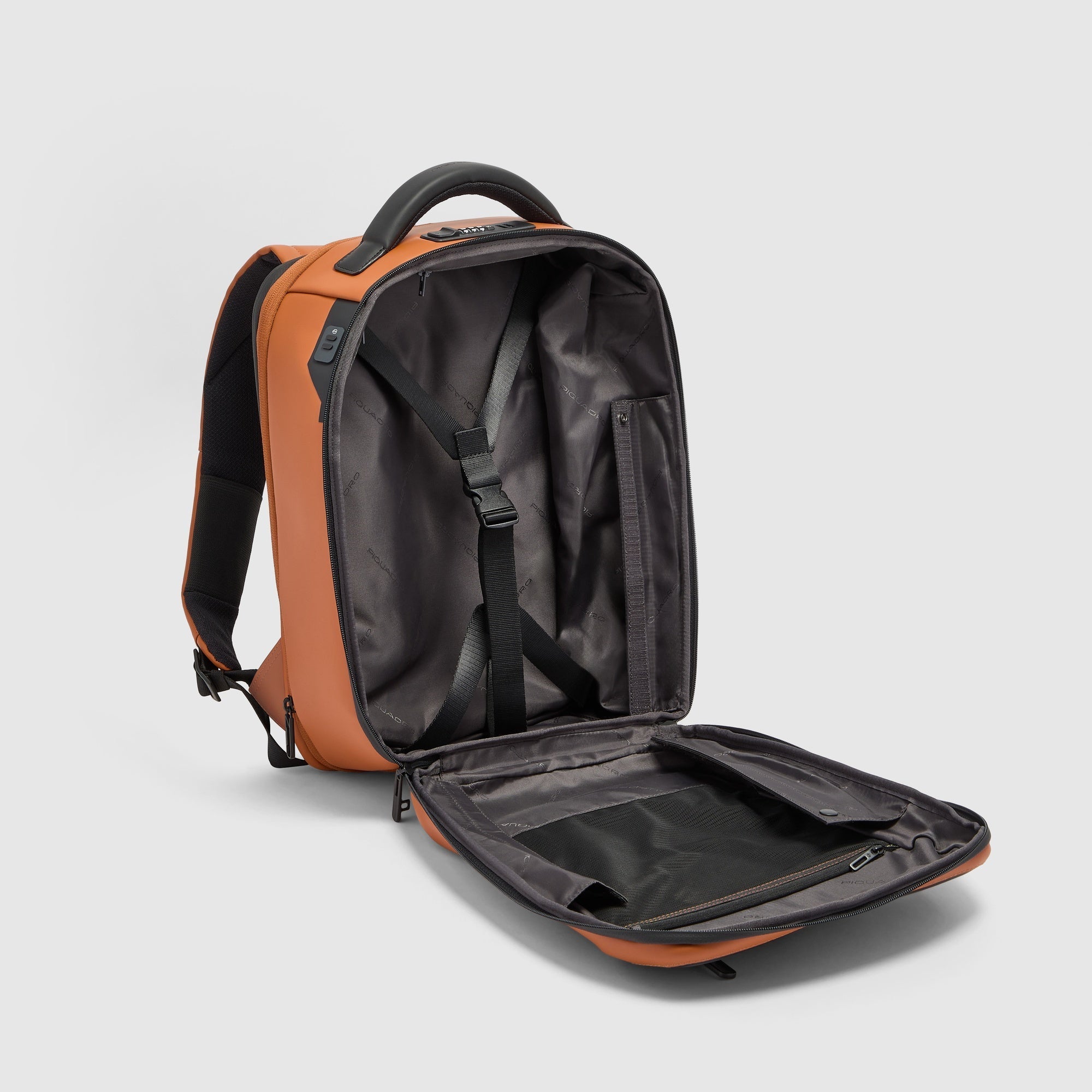 Piquadro Corner 2.0 Rucksack 14 Zoll wasserabweisend grün