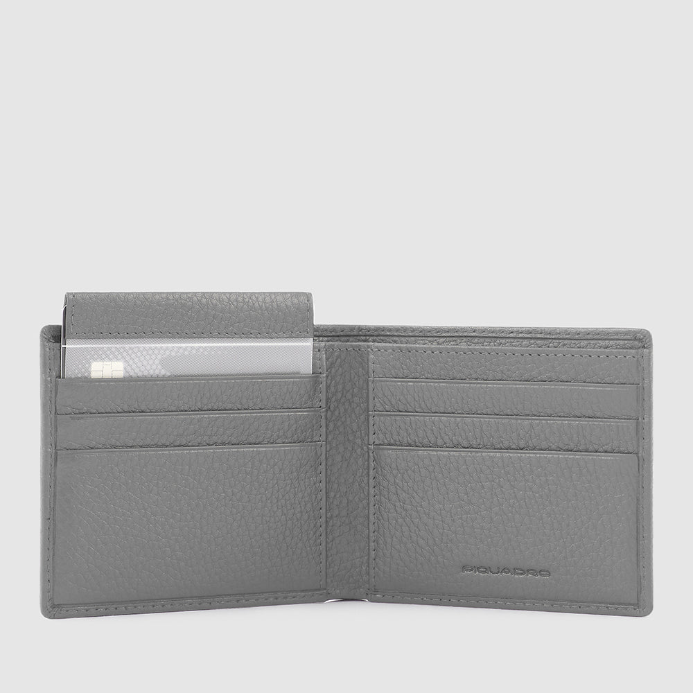 Piquadro Blue Square Herren Geldbörse Leder Schwarz RFID