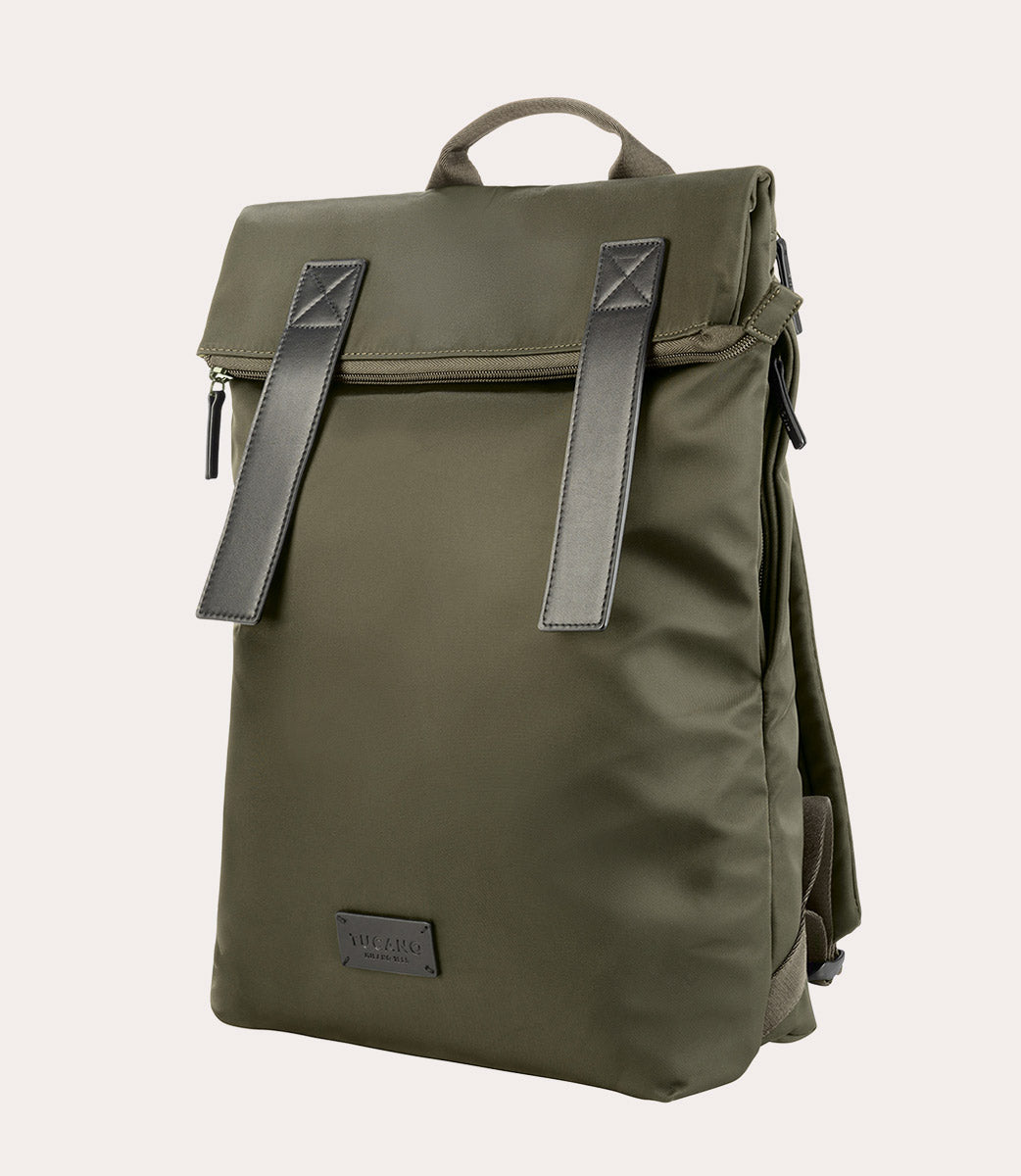 Tucano Fold Rucksack 15,6 Zoll Schwarz Recycling-Nylon