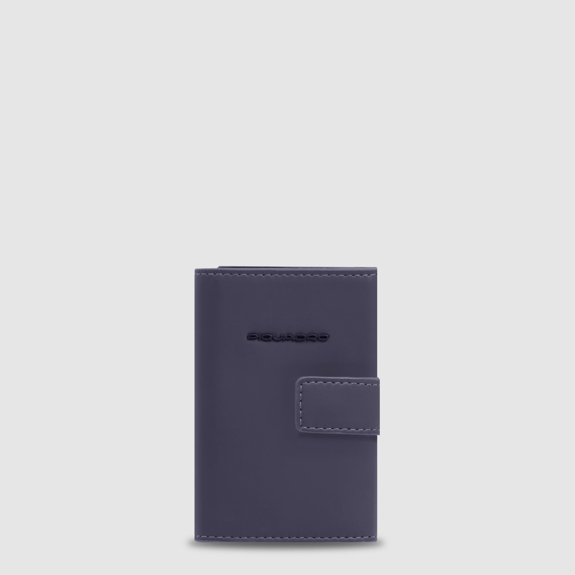 Piquadro Black Square Kartenetui automatisch Schwarz RFID