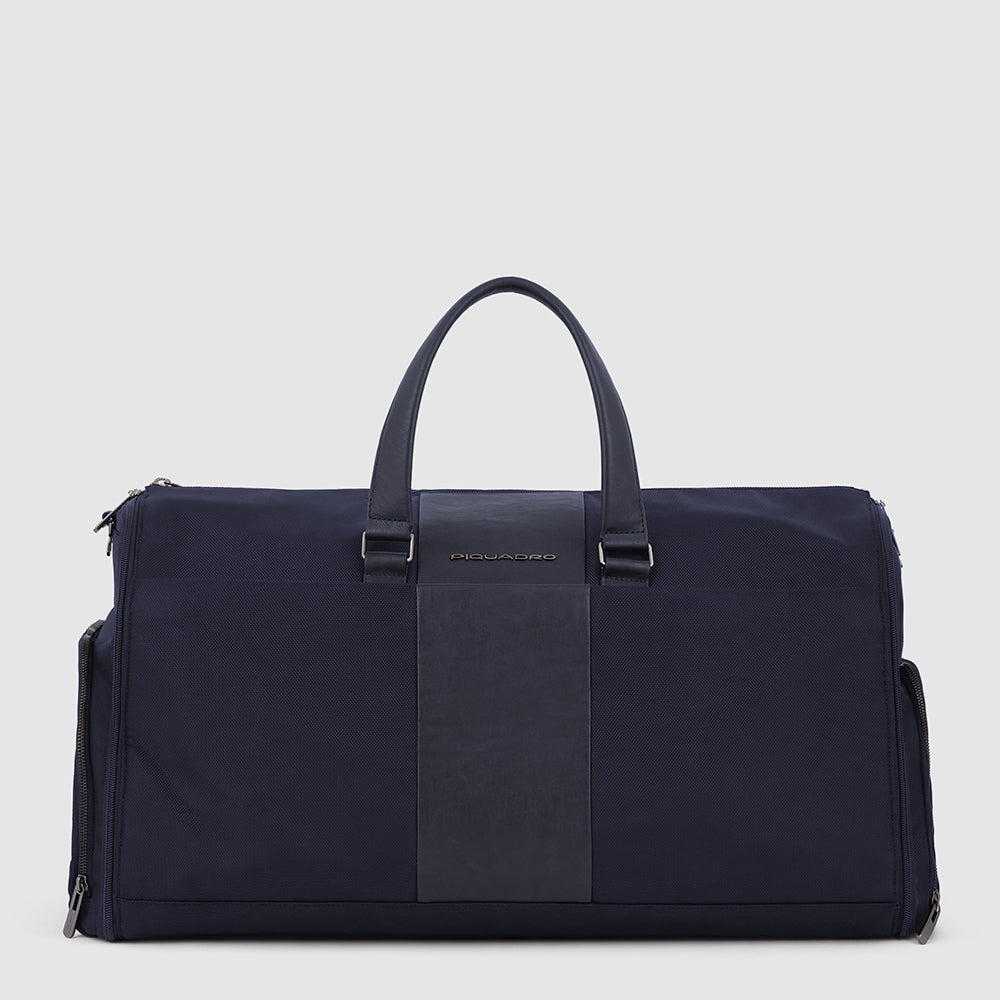 Piquadro Corner 2.0 Kleidersack Blau Recyclingstoff Haken