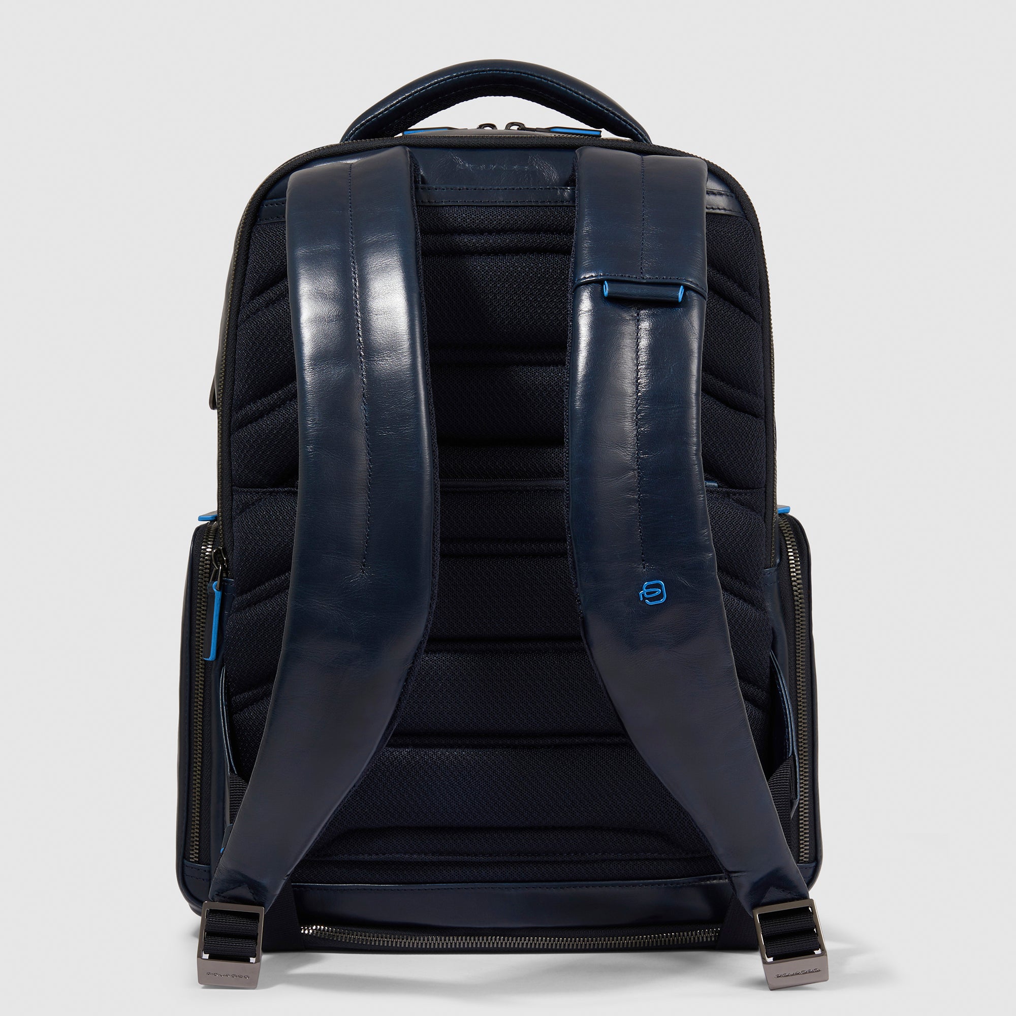 Piquadro Blue Square Rucksack 15,6 Zoll Leder Cognac